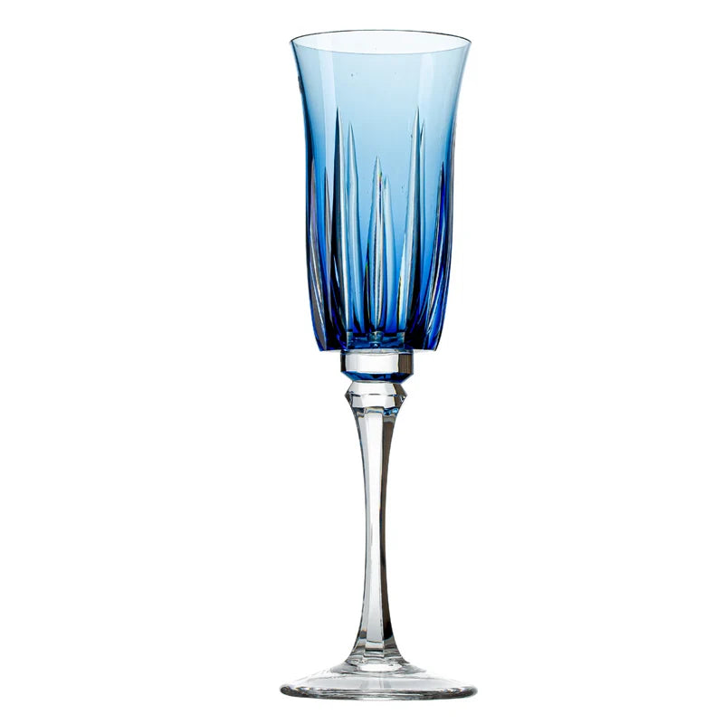 Taça de Cristal Vivaldi para Champagne Overlay Mozart Crystal By Frederico Strauss - 190ml - Sonata 66