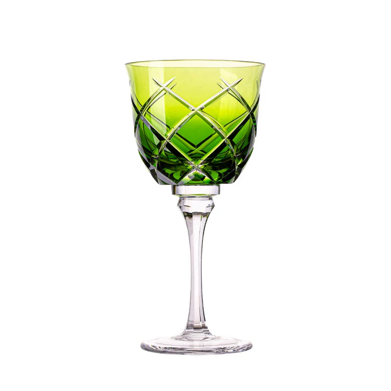Taça de Cristal Vivaldi para Vinho Branco Overlay Mozart Crystal By Frederico Strauss - 280ml - Sonata 33