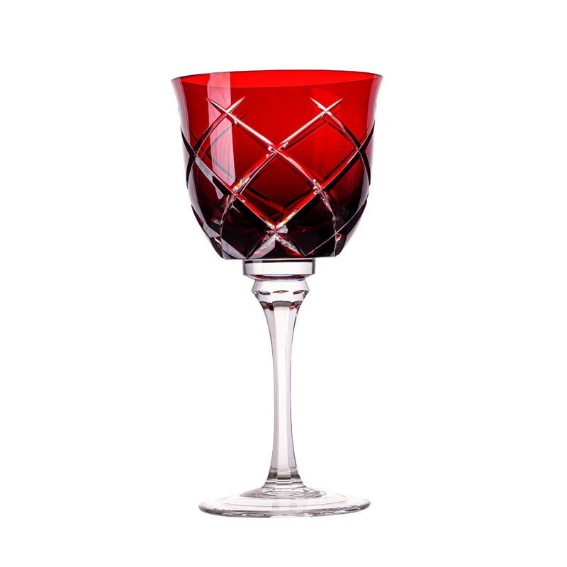 Taça de Cristal Vivaldi para Vinho Tinto Overlay Mozart Crystal By Frederico Strauss - 300ml - Sonata 33