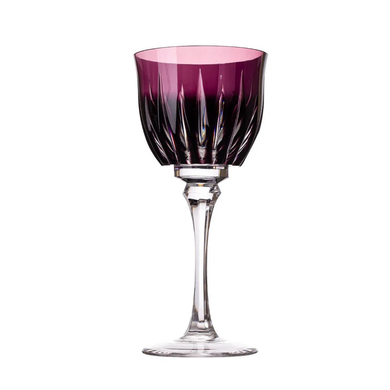 Taça de Cristal Vivaldi para Vinho Branco Overlay Mozart Crystal By Frederico Strauss - 280ml - Sonata 66