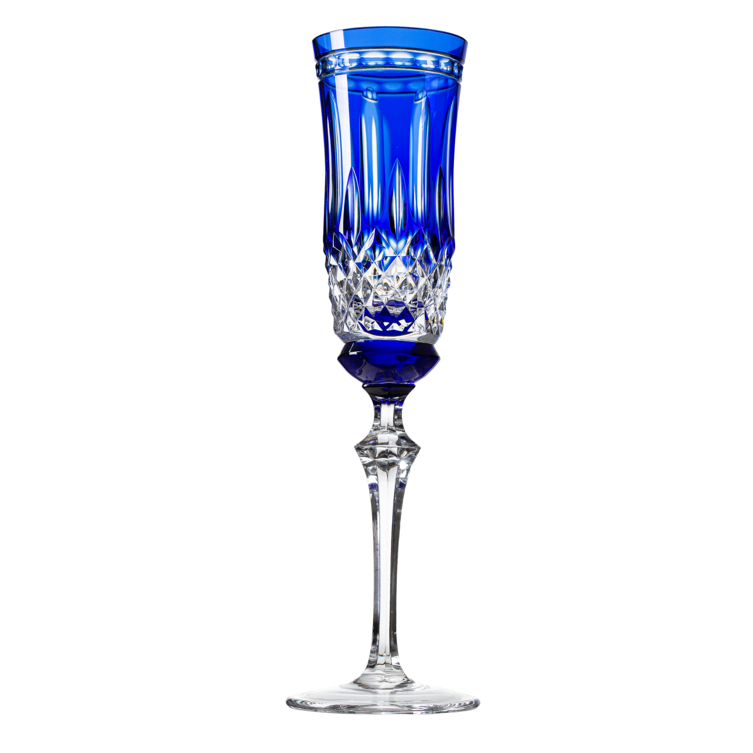 Taça de Cristal para Champagne Overlay Mozart Crystal By Frederico Strauss - 225ml - Serenata 68