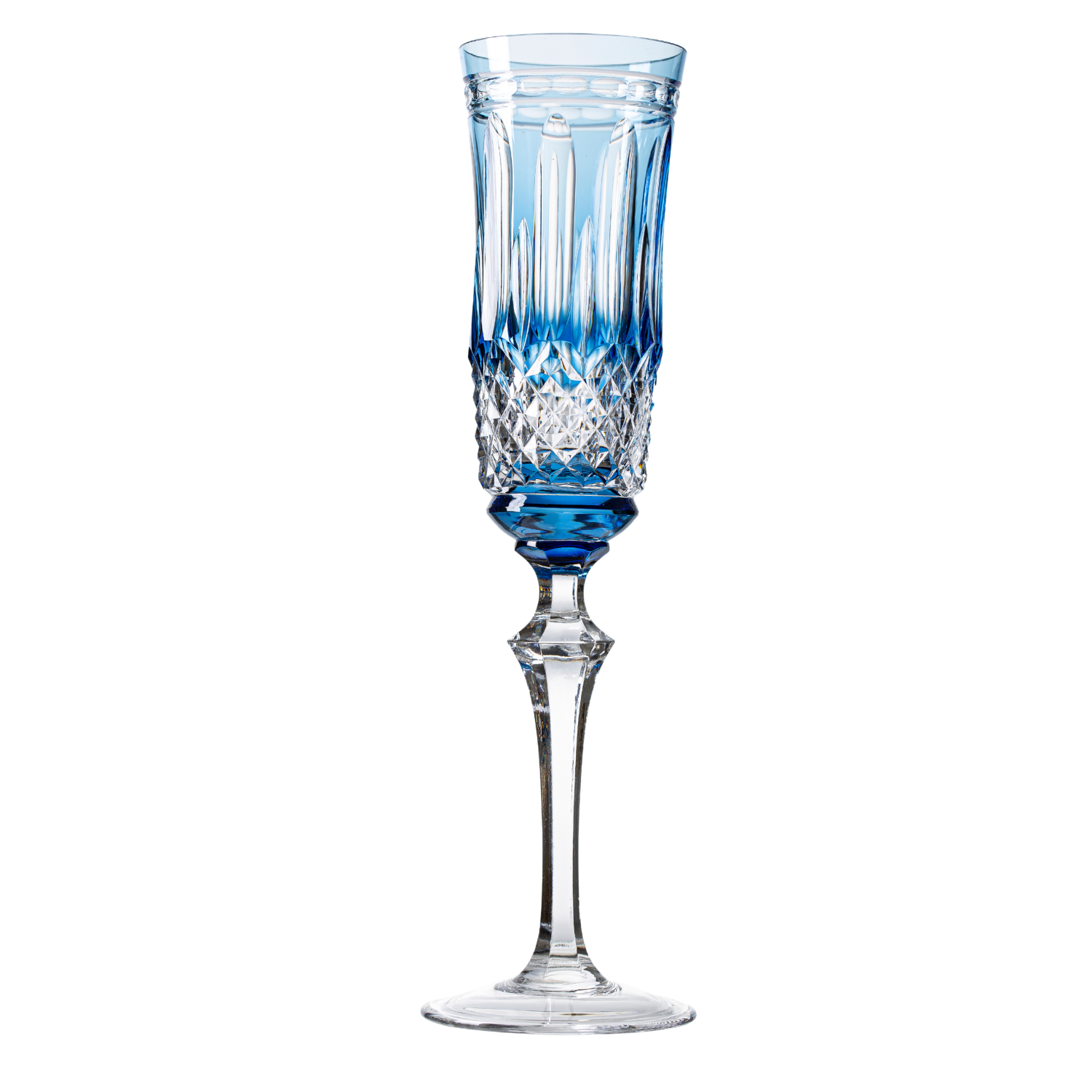 Taça de Cristal para Champagne Overlay Mozart Crystal By Frederico Strauss - 225ml - Serenata 68
