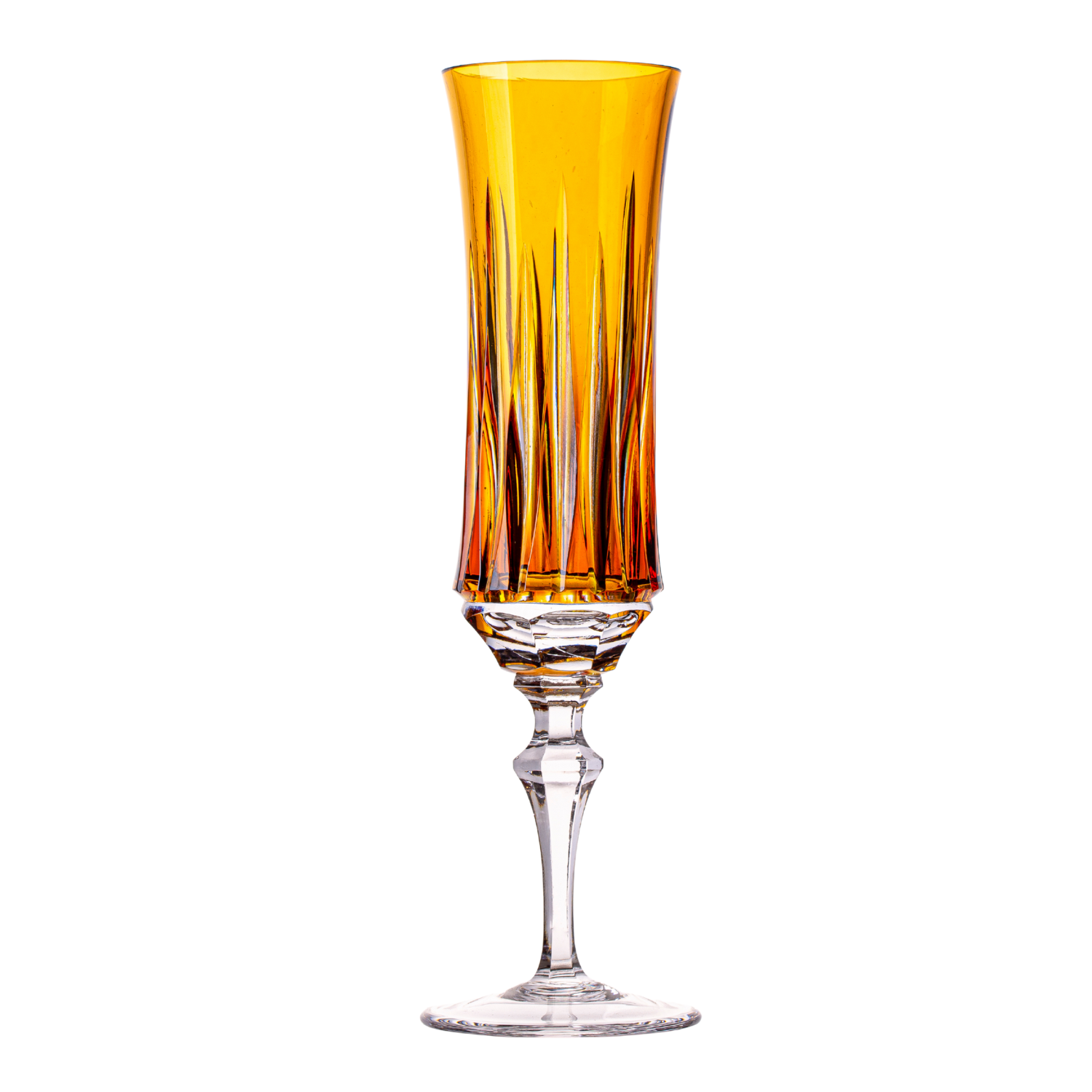 Taça de Cristal Vivaldi para Champagne Overlay Mozart Crystal By Frederico Strauss - 360ml - Flauta 66