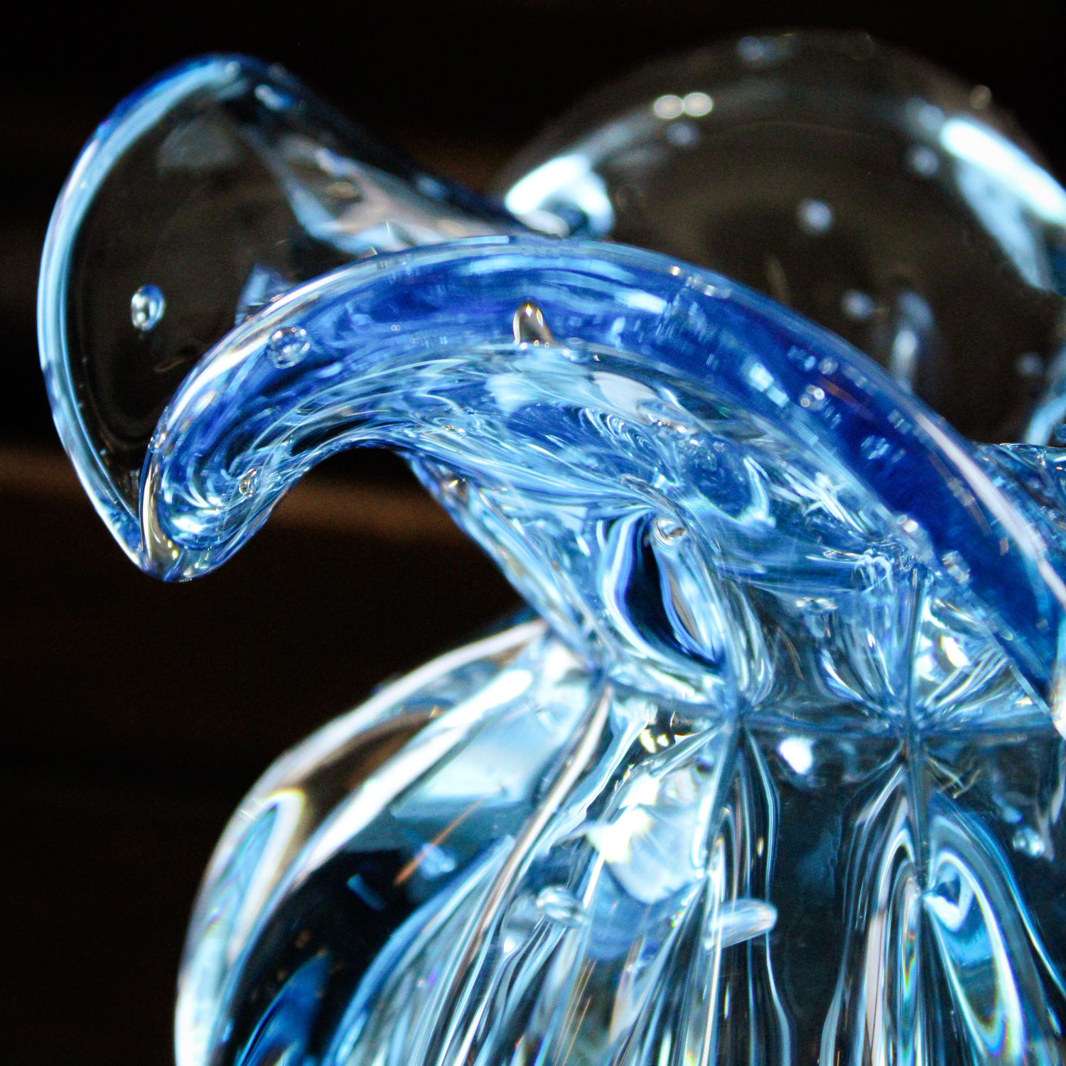 Vaso em Murano Roma Blu - Pequeno