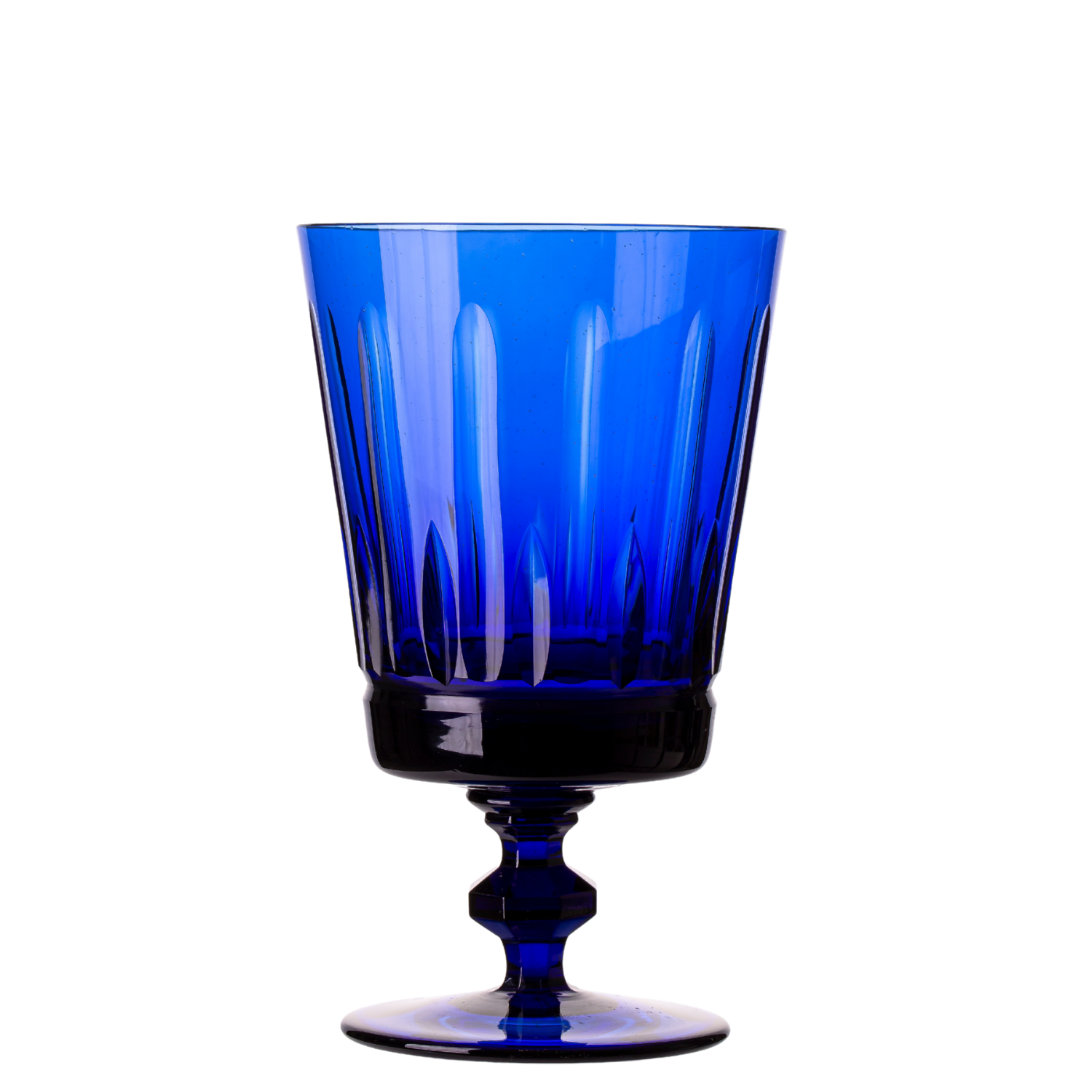 Taça de Cristal Cidade Jardim Ecológico Azul Escuro Mozart Crystal By Frederico Strauss