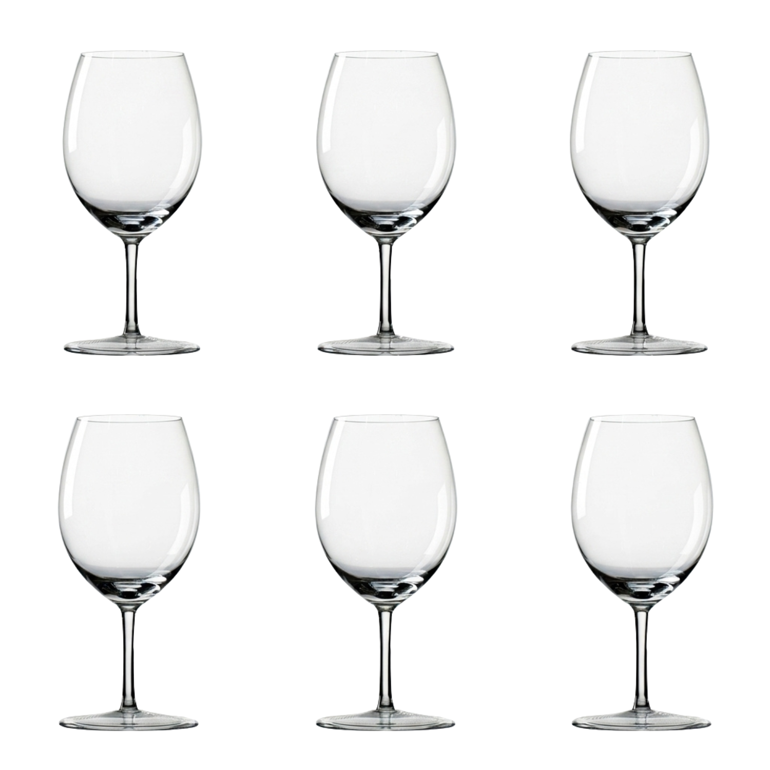Jogo de 6 Taças de Cristal para Degustação Mozart Crystal By Frederico Strauss - 365ml - Sinfonia