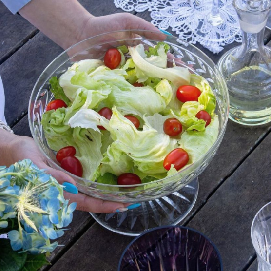 Saladeira de Cristal com Pé Mozart Crystal By Frederico Strauss - Laranjeiras