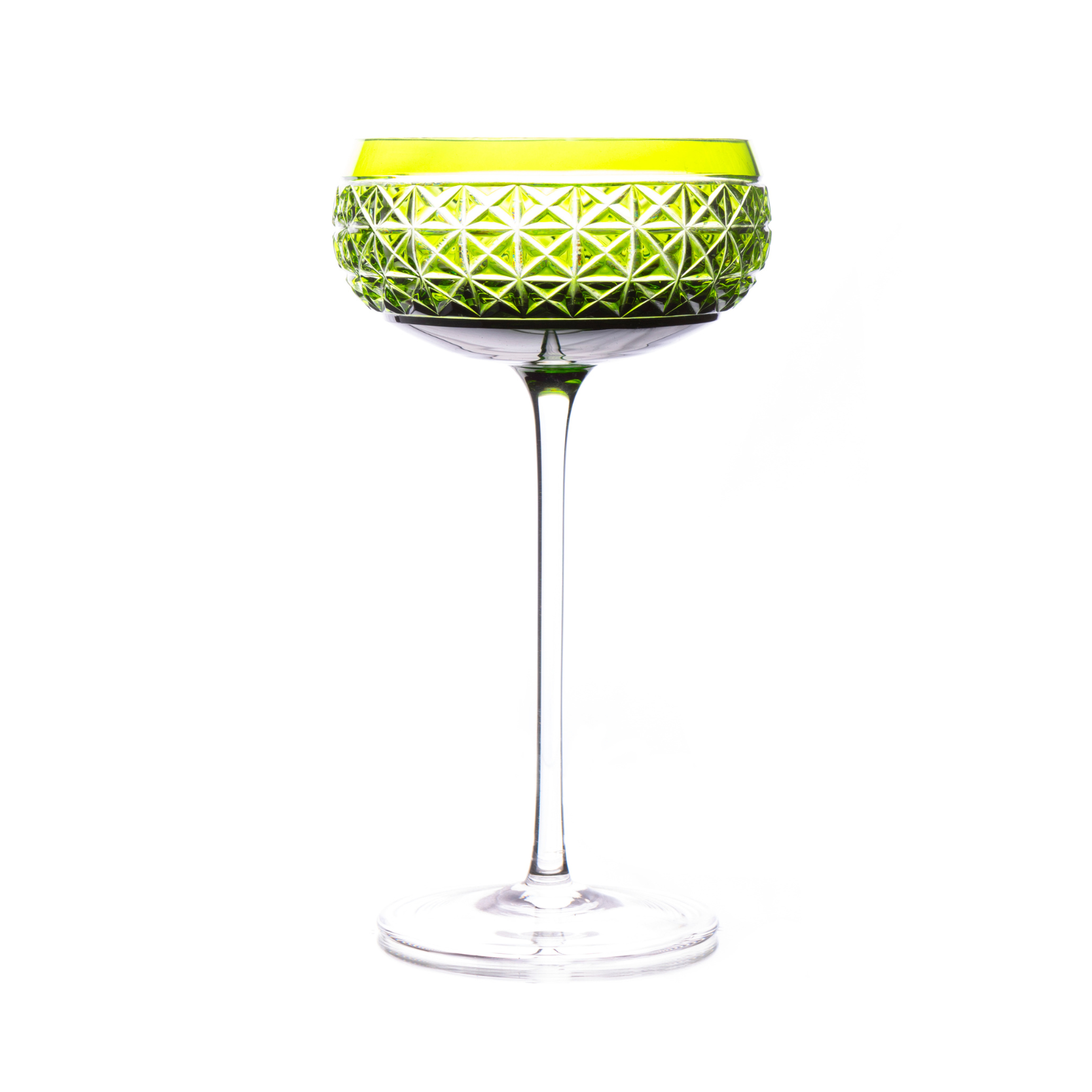 Taça de Cristal Coupé Bartender Balneário para Champanhe Lapidado 04 Mozart Crystal By Frederico Strauss