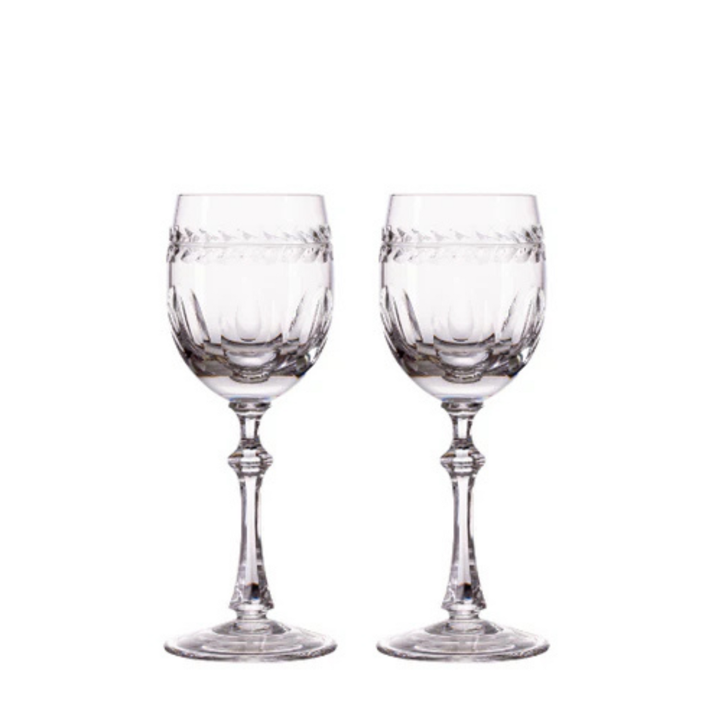 Jogo de 2 Taças de Cristal Réquiem para Licor Lapidado 17 Mozart Crystal By Frederico Strauss
