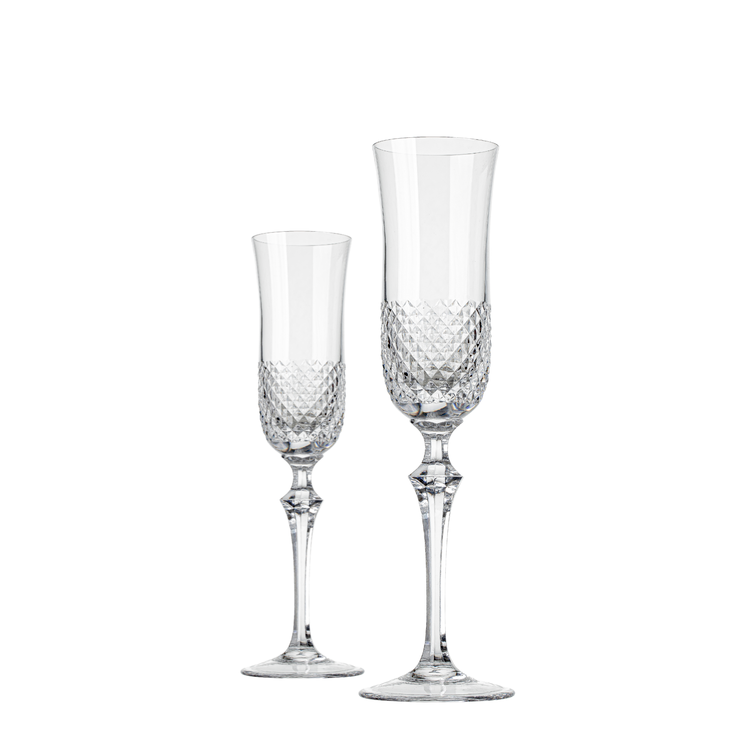Jogo de 2 Taças de Cristal para Champagne Mozart Crystal By Frederico Strauss - 225ml - Serenata 50