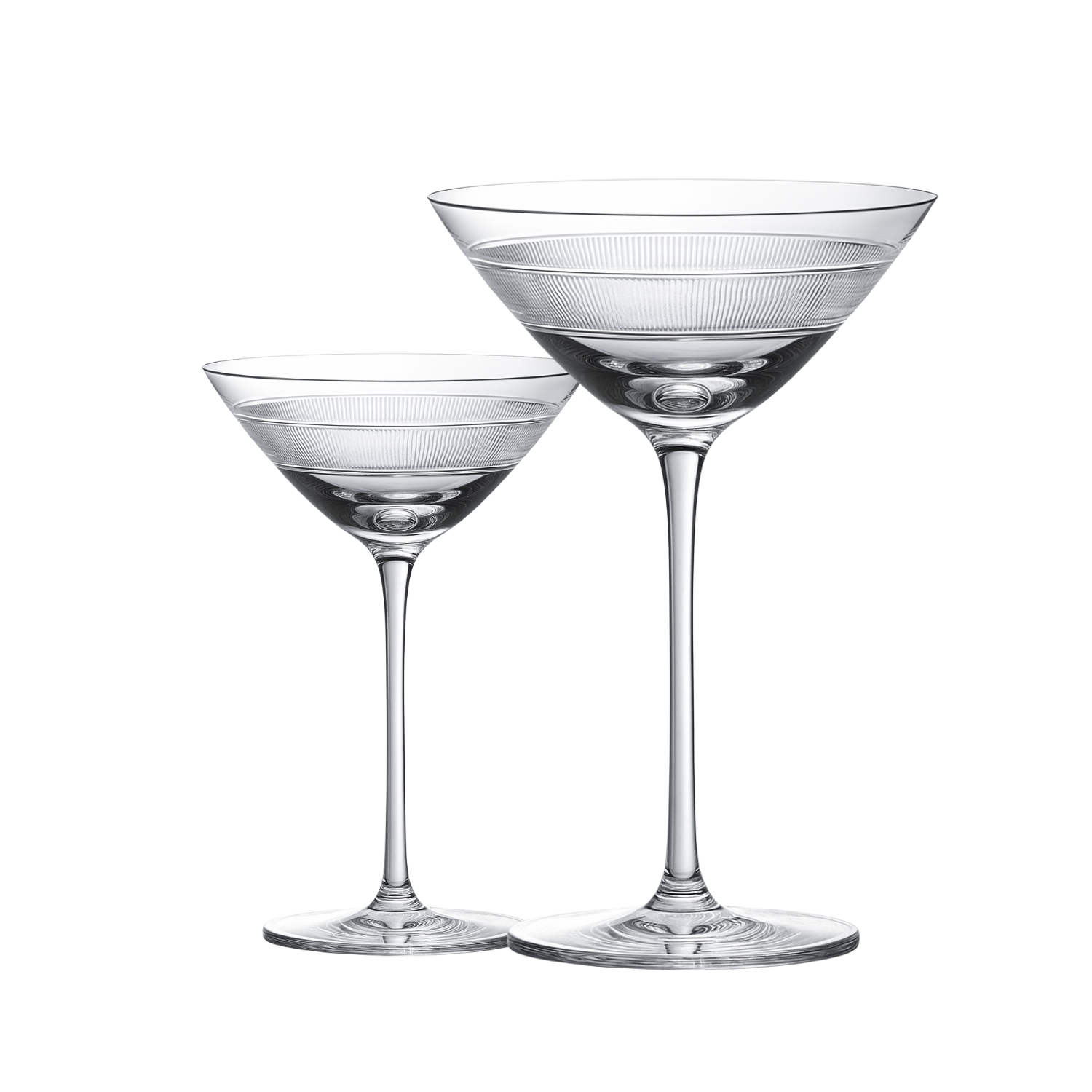 Jogo de 2 Taças de Cristal para Dry Martini Mozart Crystal By Frederico Strauss - 280ml - Country Club 07