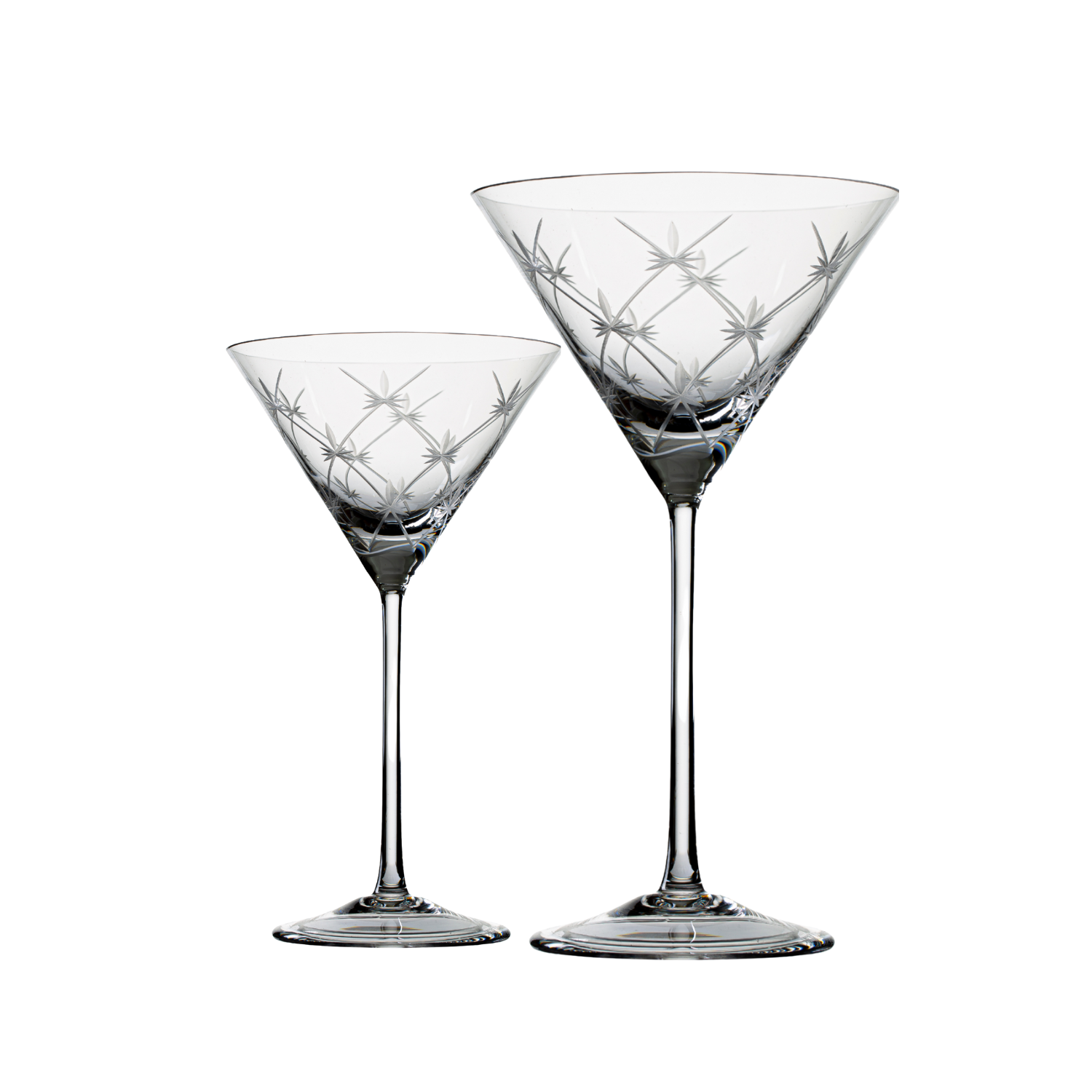 Jogo de 2 Taças de Cristal para Dry Martini Mozart Crystal By Frederico Strauss - 190ml - Sinfonia 19