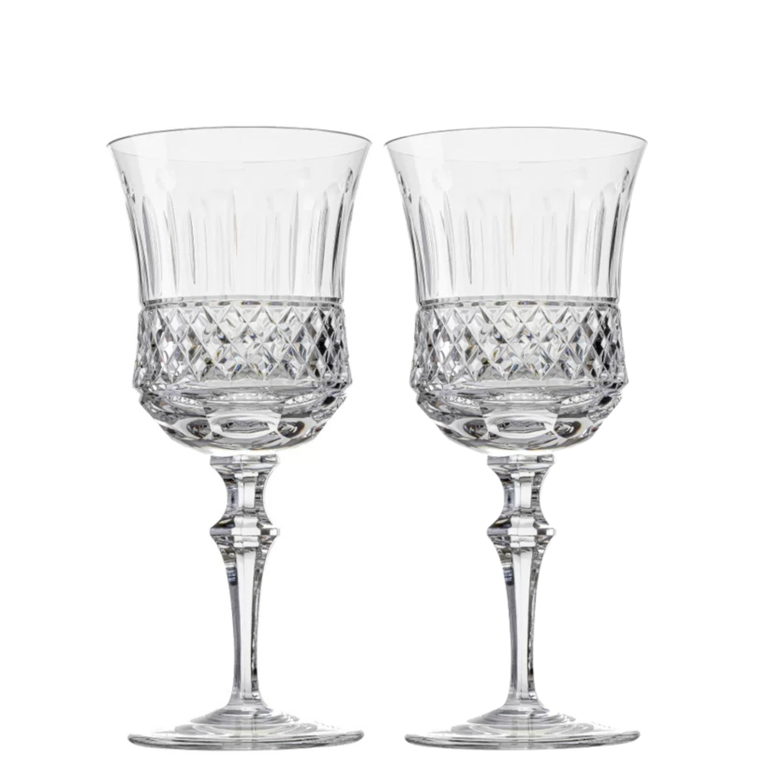 Jogo de 2 Taças de Cristal para Vinho Branco Mozart Crystal By Frederico Strauss - 270ml - Flauta