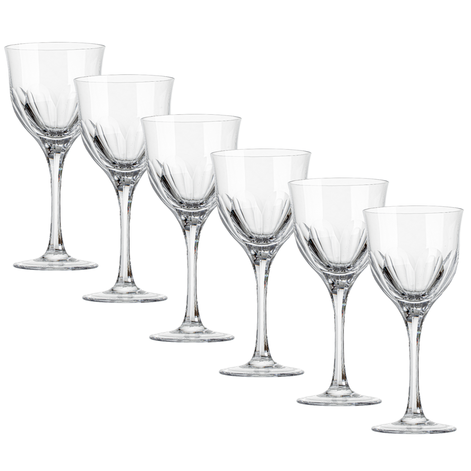 Jogo de 6 Taças de Cristal para Água Mozart Crystal By Frederico Strauss - 400ml - Sonata 45