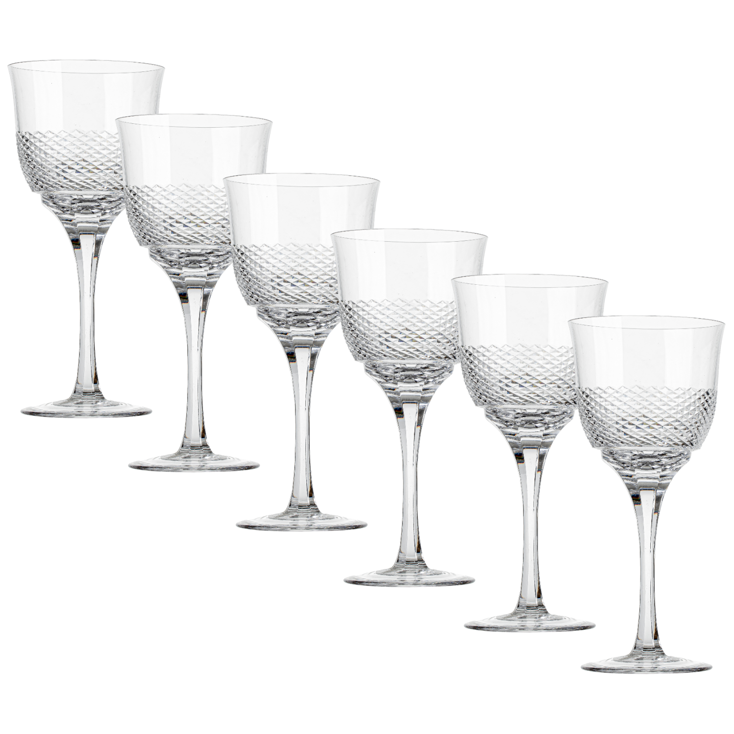 Jogo de 6 Taças de Cristal para Água Mozart Crystal By Frederico Strauss - 400ml - Sonata 50