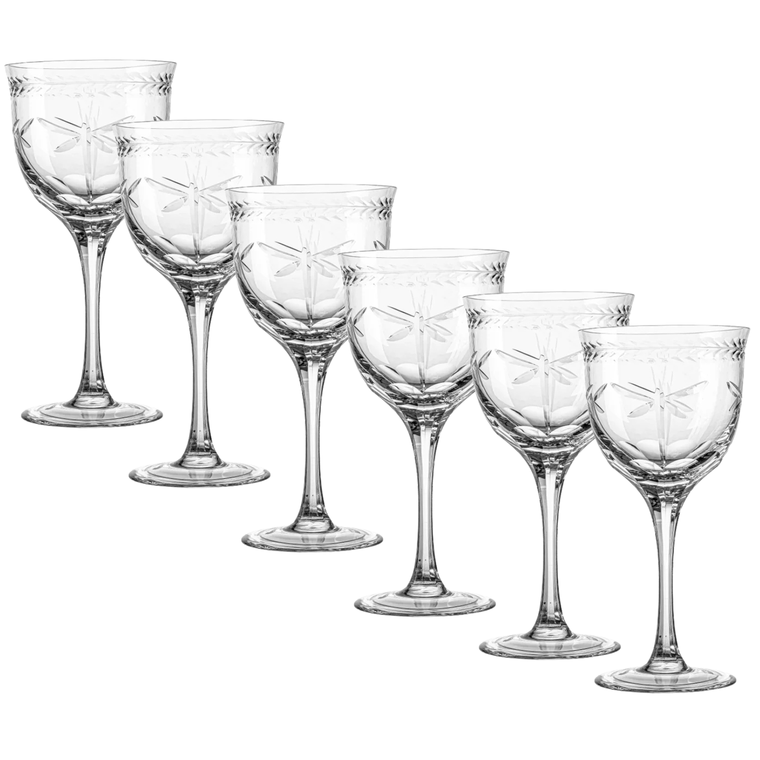 Jogo de 6 Taças de Cristal para Água Mozart Crystal By Frederico Strauss - 400ml - Sonata 87