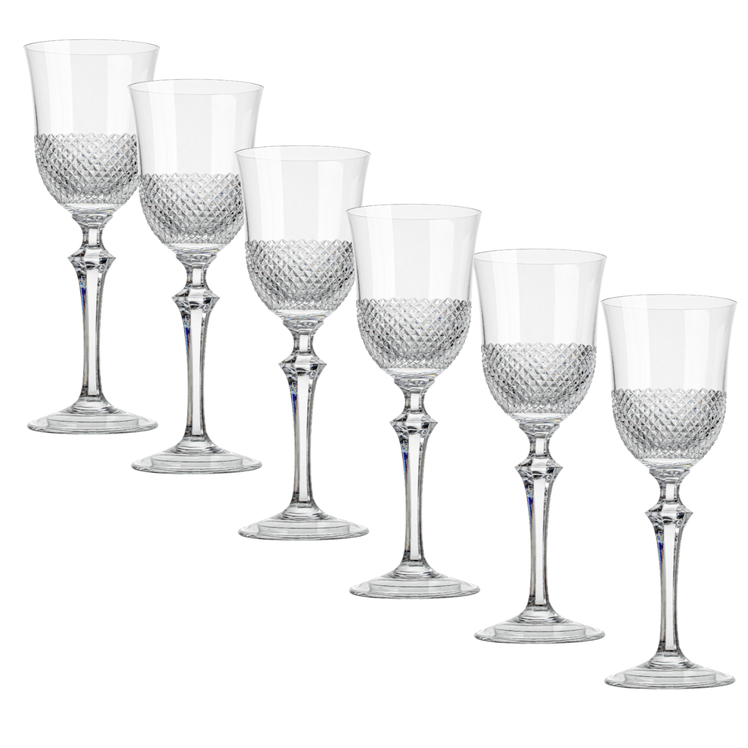 Jogo de 6 Taças de Cristal para Vinho Branco Mozart Crystal By Frederico Strauss - 220ml - Serenata 50