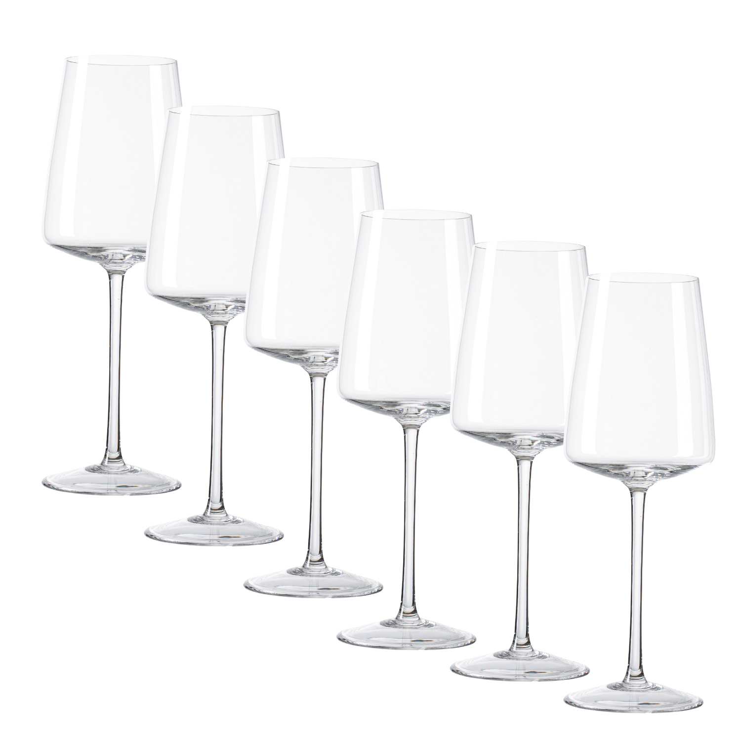 Jogo de 6 Taças de Cristal para Vinho Branco Mozart Crystal By Frederico Strauss - 350ml - Amaité Praia