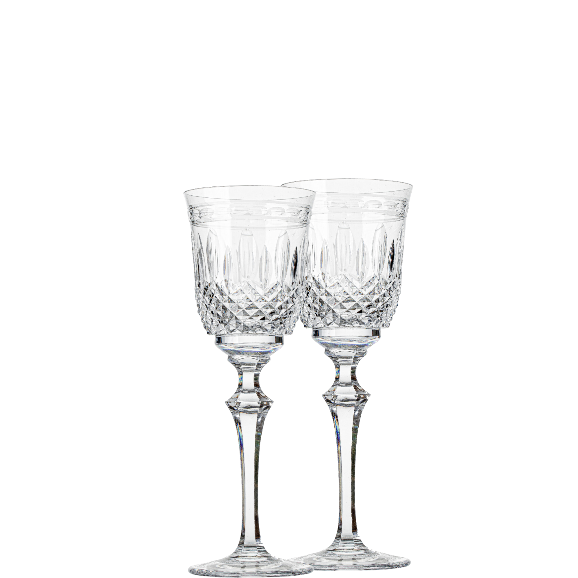 Jogo de 2 Taças de Cristal Serenata para Licor Mozart Crystal By Frederico Strauss Lapidado 68