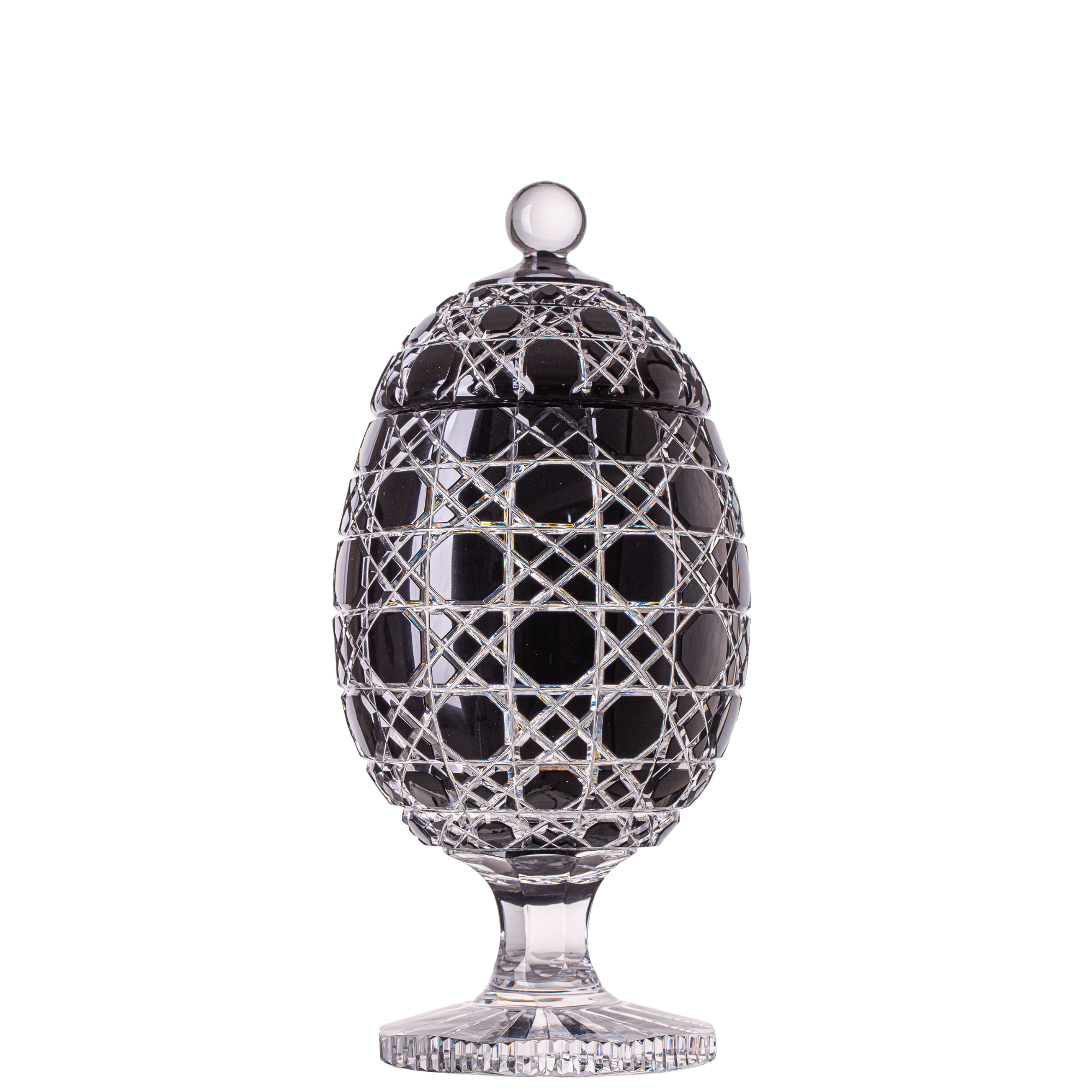 Ovo de Cristal Pequeno Lapidado 95 Mozart Crystal By Frederico Strauss