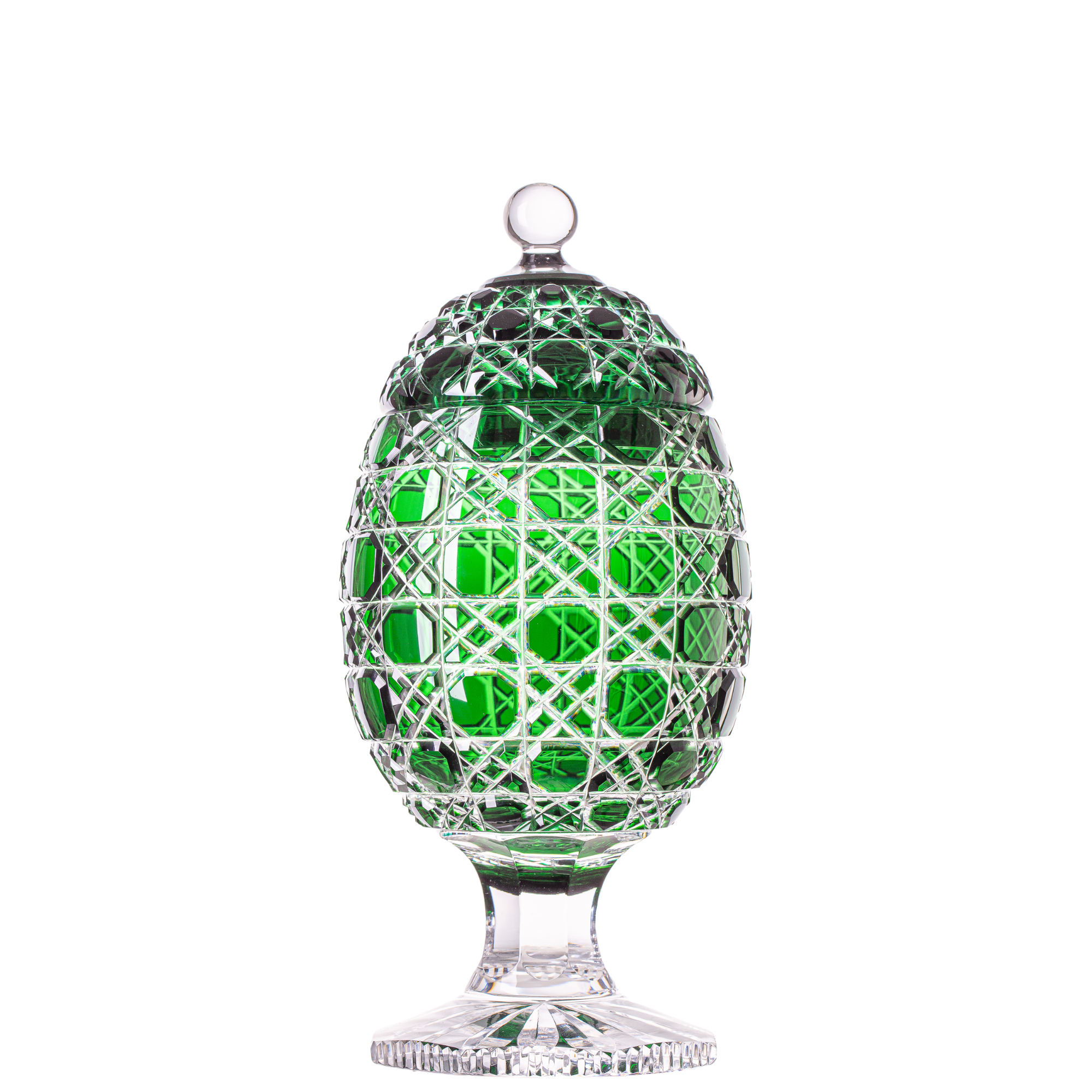 Ovo de Cristal Pequeno Lapidado 95 Mozart Crystal By Frederico Strauss