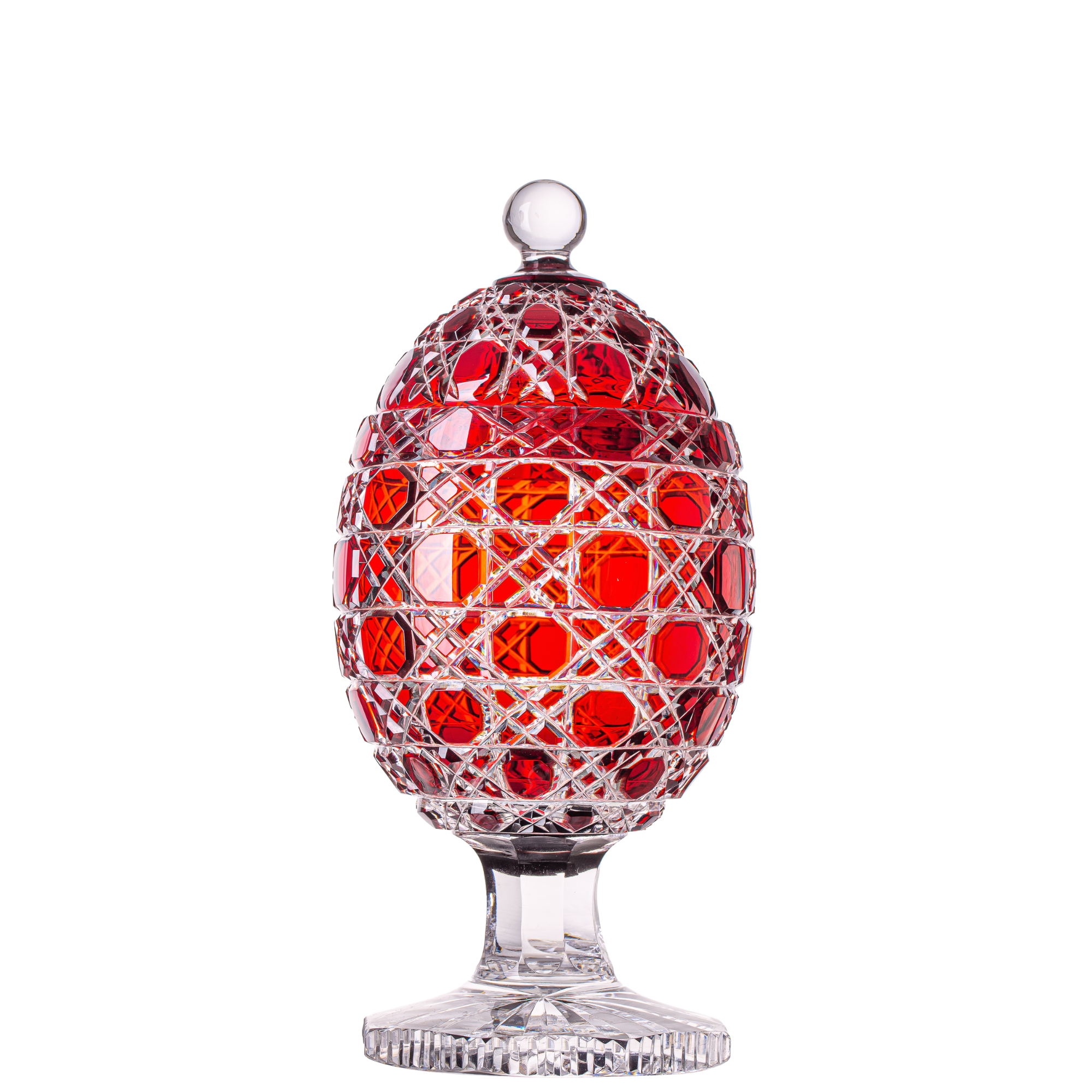 Ovo de Cristal Pequeno Lapidado 95 Mozart Crystal By Frederico Strauss