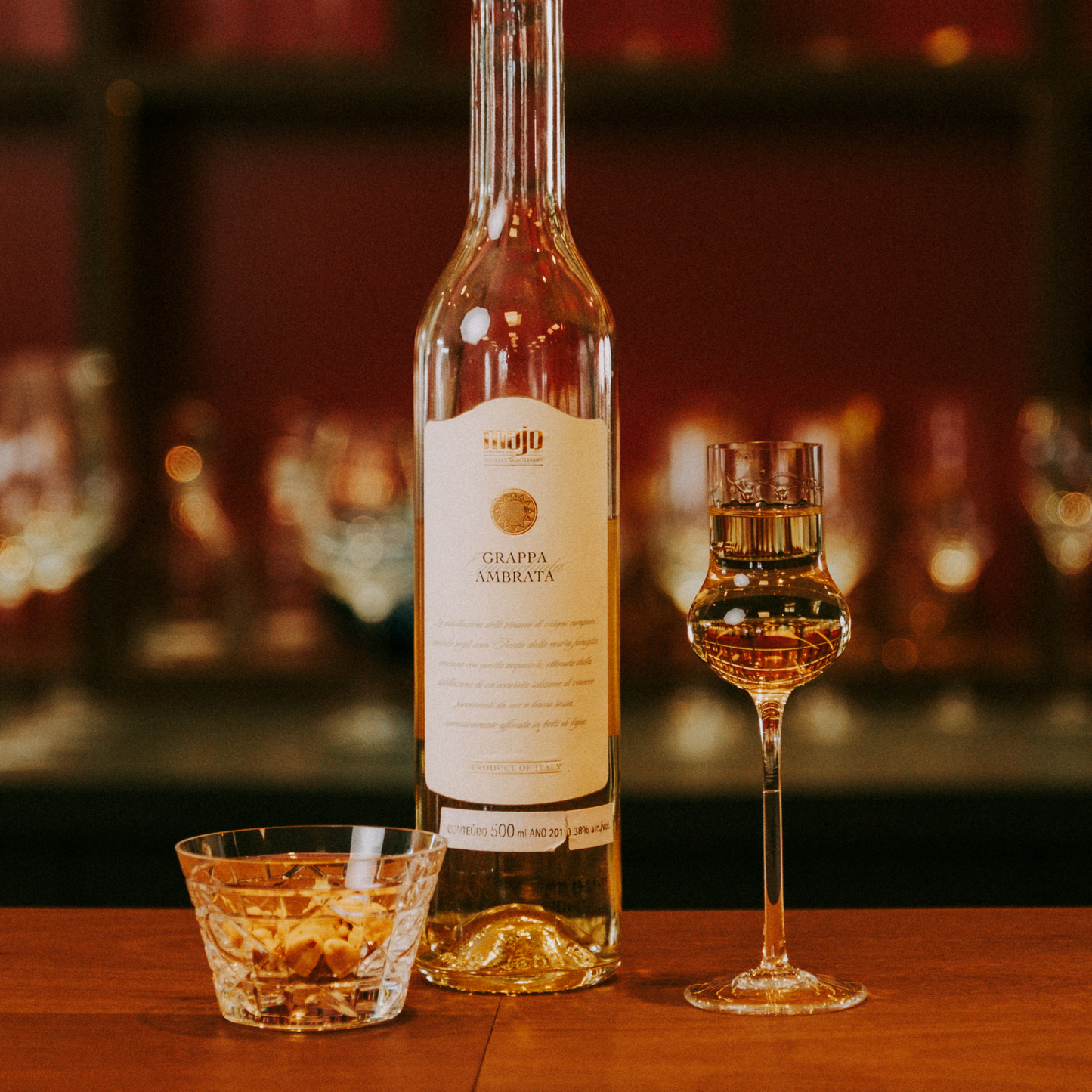 Jogo de 2 Taças de Cristal para Grappa Mozart Crystal By Frederico Strauss