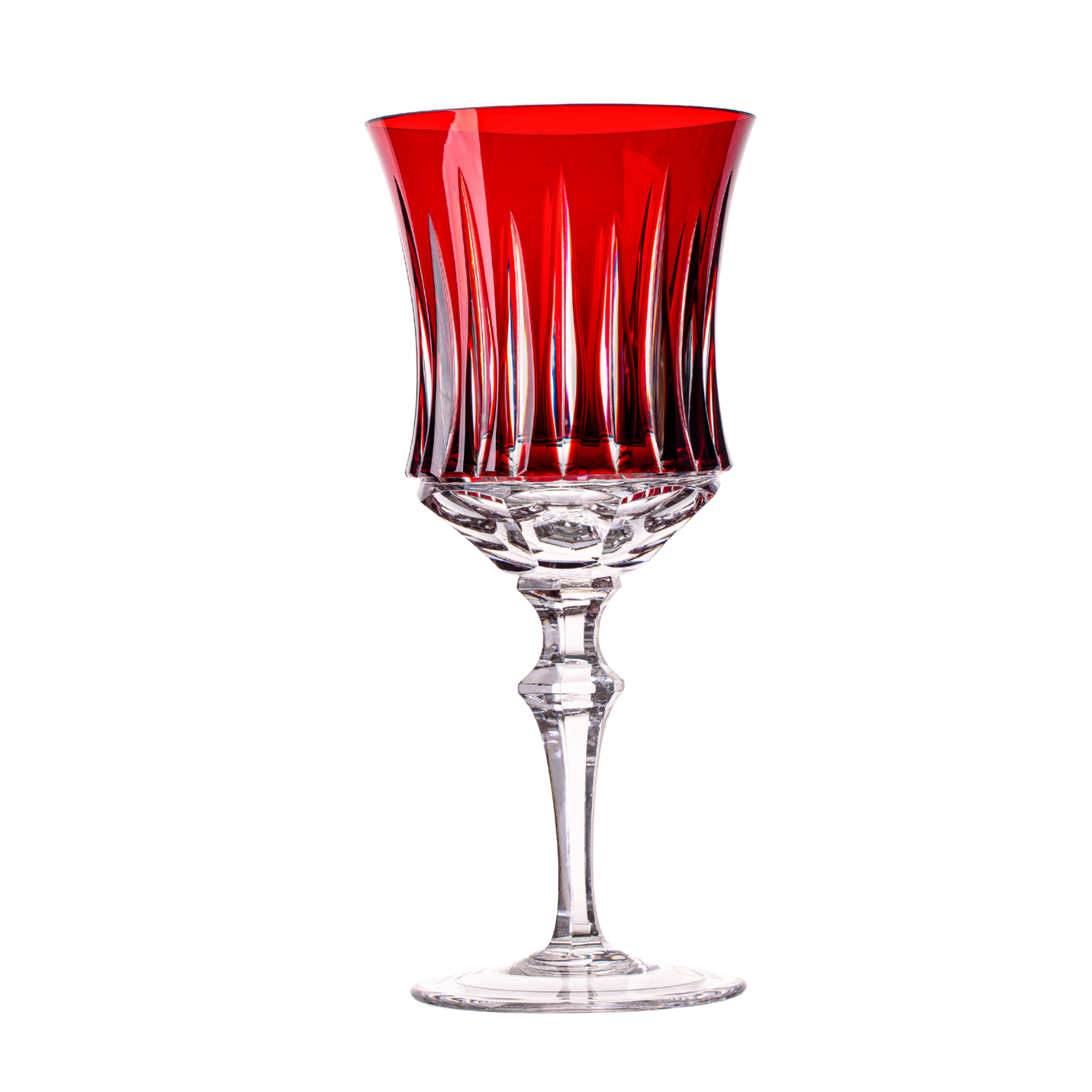 Taça de Cristal Flauta Vivaldi para Vinho Tinto Overlay Mozart Crystal By Frederico Strauss - 345ml - Flauta 66