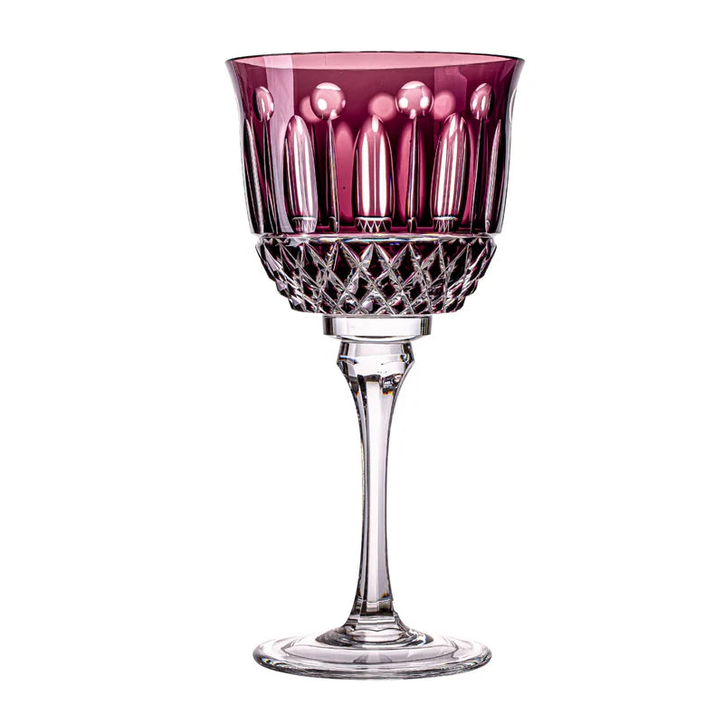 Taça de Cristal para Água Overlay Mozart Crystal By Frederico Strauss - 400ml - Sonata 69
