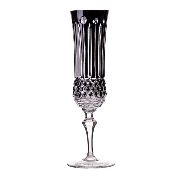 Taça de Cristal para Champagne Overlay Mozart Crystal By Frederico Strauss - 360ml - Flauta 69