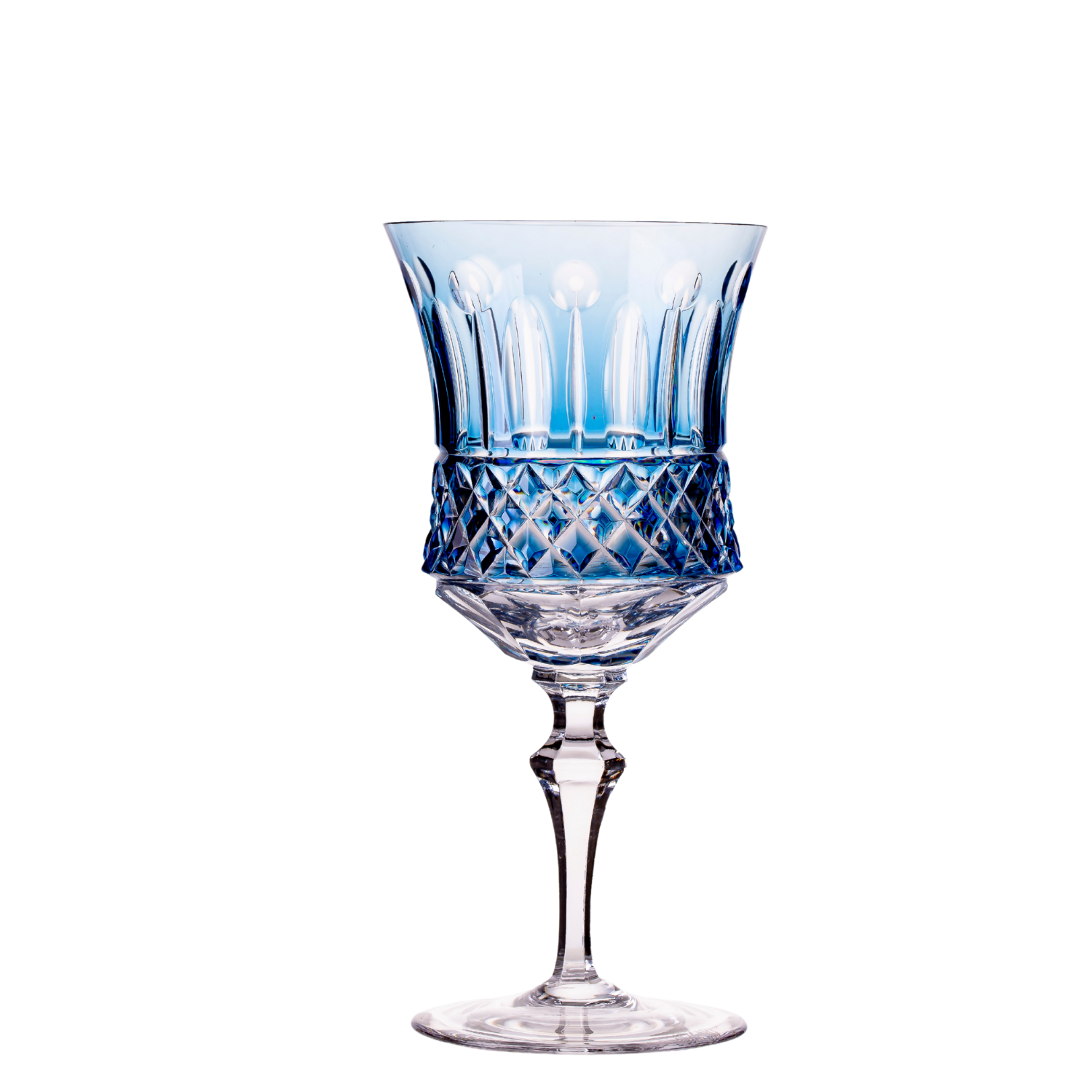 Taça de Cristal para Vinho Branco Overlay Mozart Crystal By Frederico Strauss - 270ml - Flauta 69
