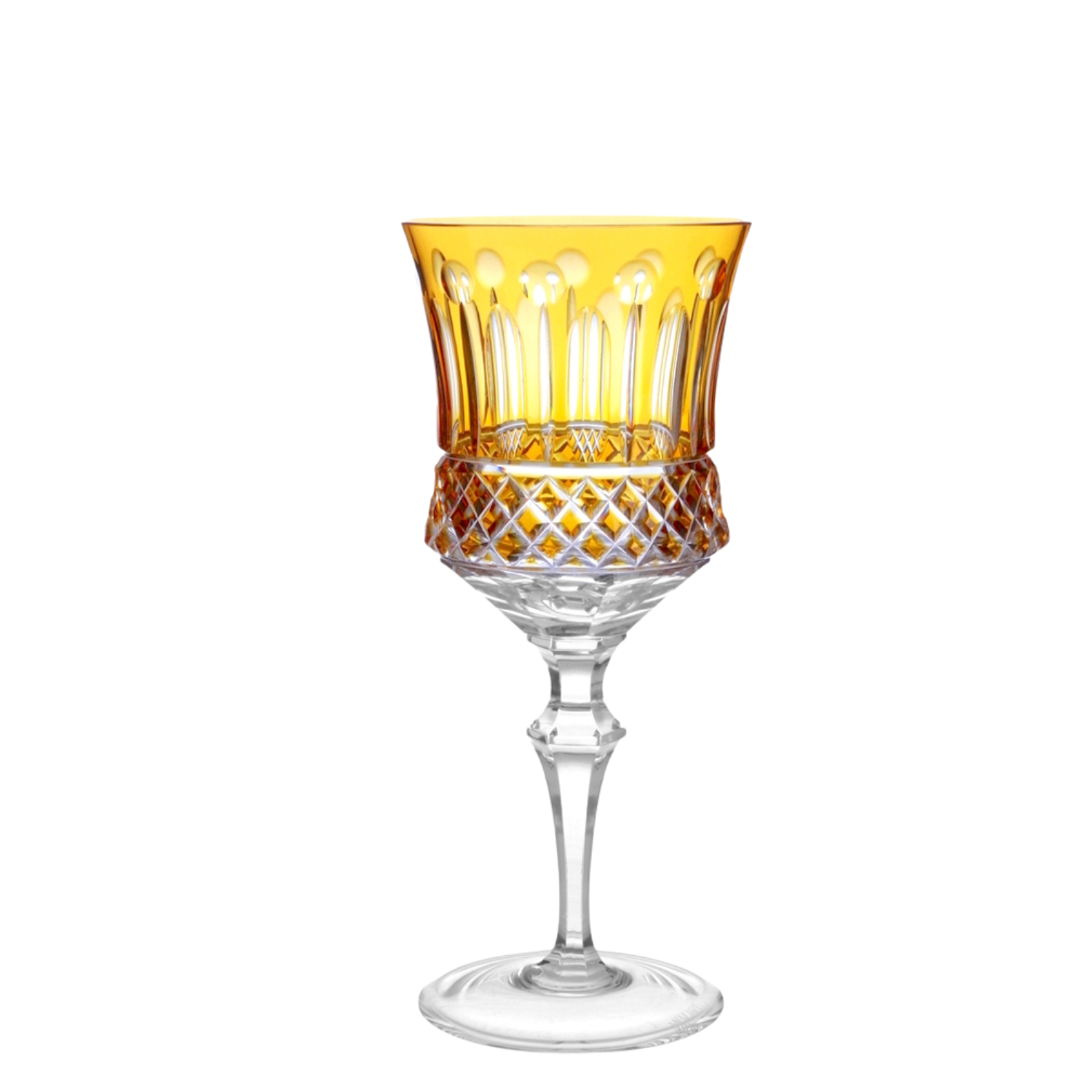 Taça de Cristal para Vinho Branco Overlay Mozart Crystal By Frederico Strauss - 270ml - Flauta 69