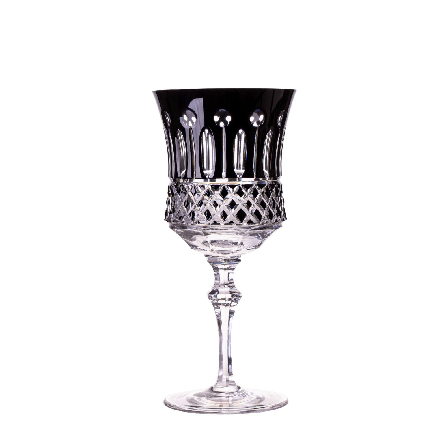 Taça de Cristal para Vinho Branco Overlay Mozart Crystal By Frederico Strauss - 270ml - Flauta 69