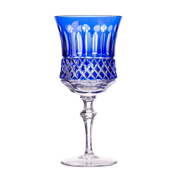 Taça de Cristal para Vinho Tinto Overlay Mozart Crystal By Frederico Strauss - 345ml - Flauta 69