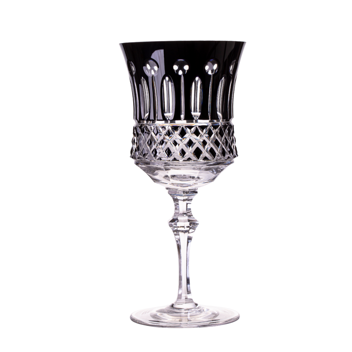 Taça de Cristal para Vinho Tinto Overlay Mozart Crystal By Frederico Strauss - 345ml - Flauta 69