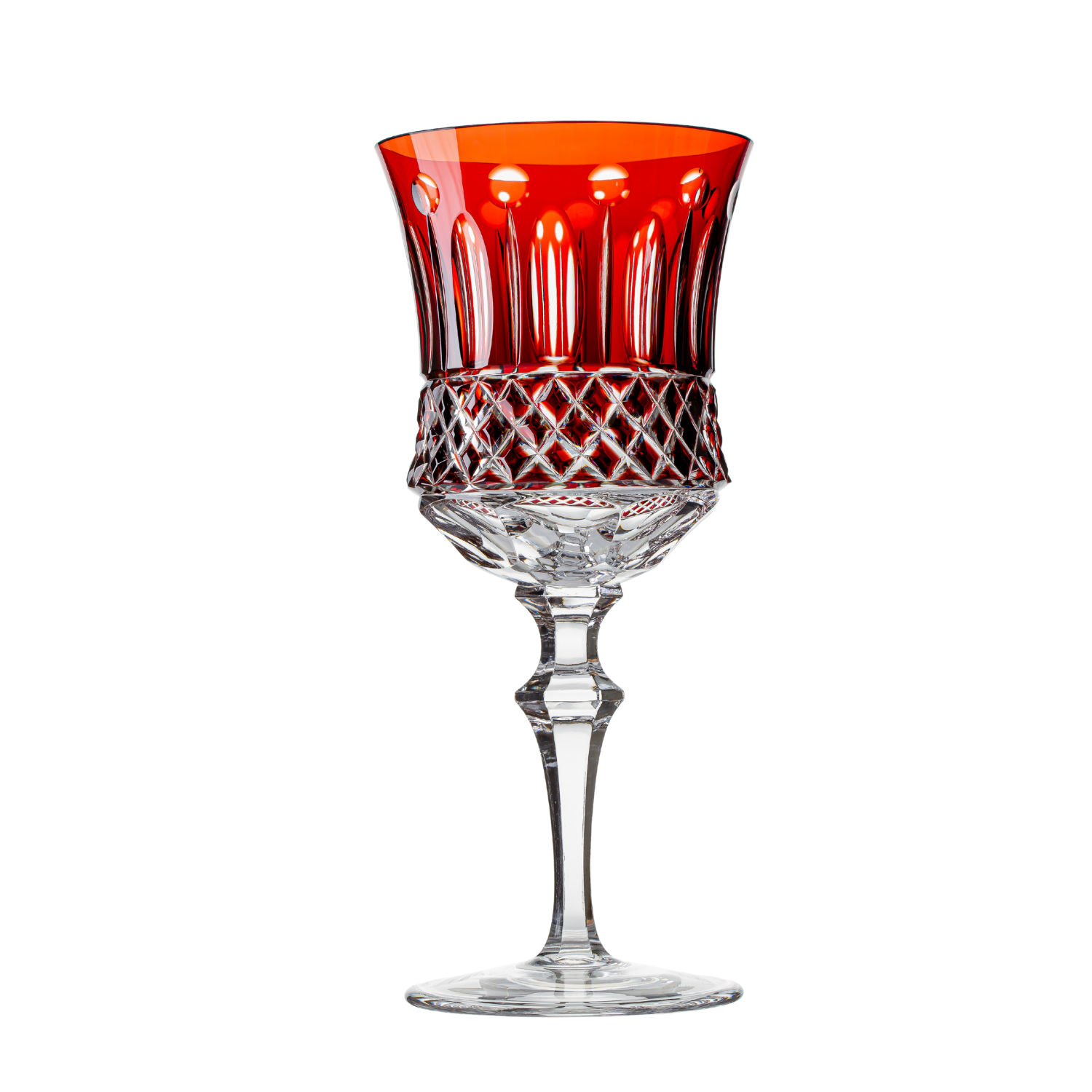 Taça de Cristal para Vinho Tinto Overlay Mozart Crystal By Frederico Strauss - 345ml - Flauta 69