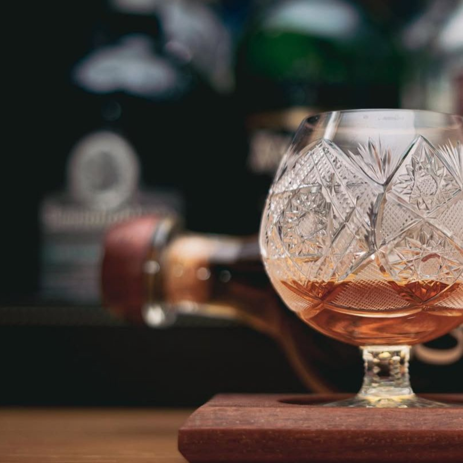 Taça de Cristal Cognac Special Deluxe Lapidado Mozart Crystal By Frederico Strauss - 250ml - Concerto