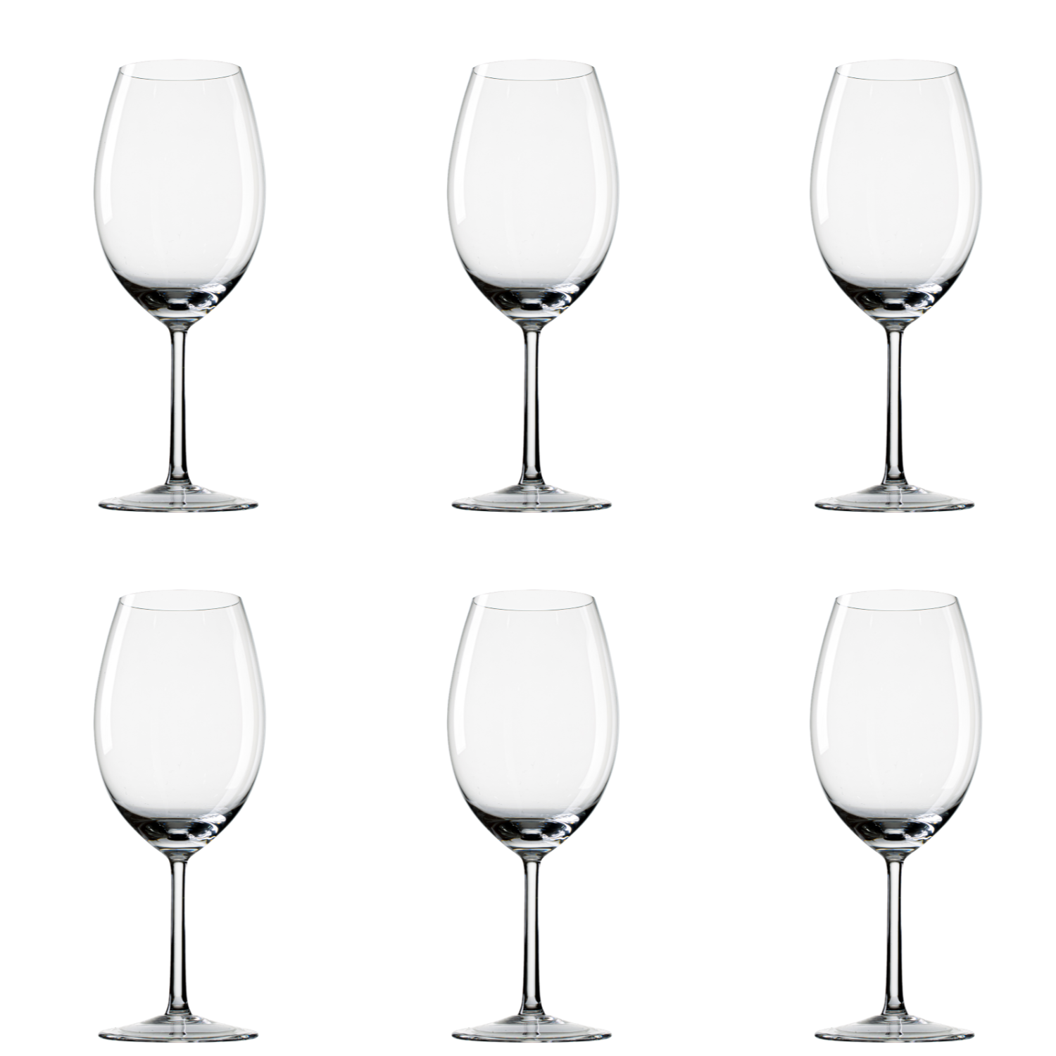 Jogo de 6 Taças de Cristal Malbec para Vinho Tinto Mozart Crystal By Frederico Strauss - 620ml - Sinfonia