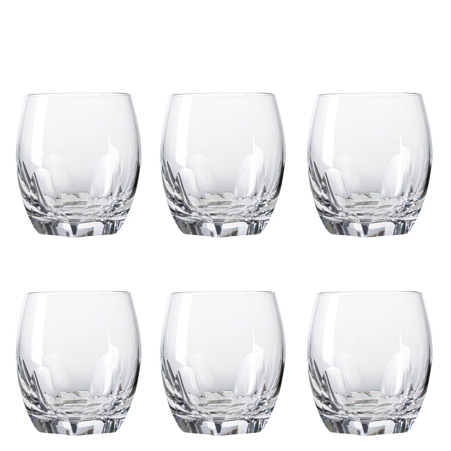 Jogo de 6 Copos de Cristal On The Rocks Mozart Crystal By Frederico Strauss - 455ml - Réquiem 65