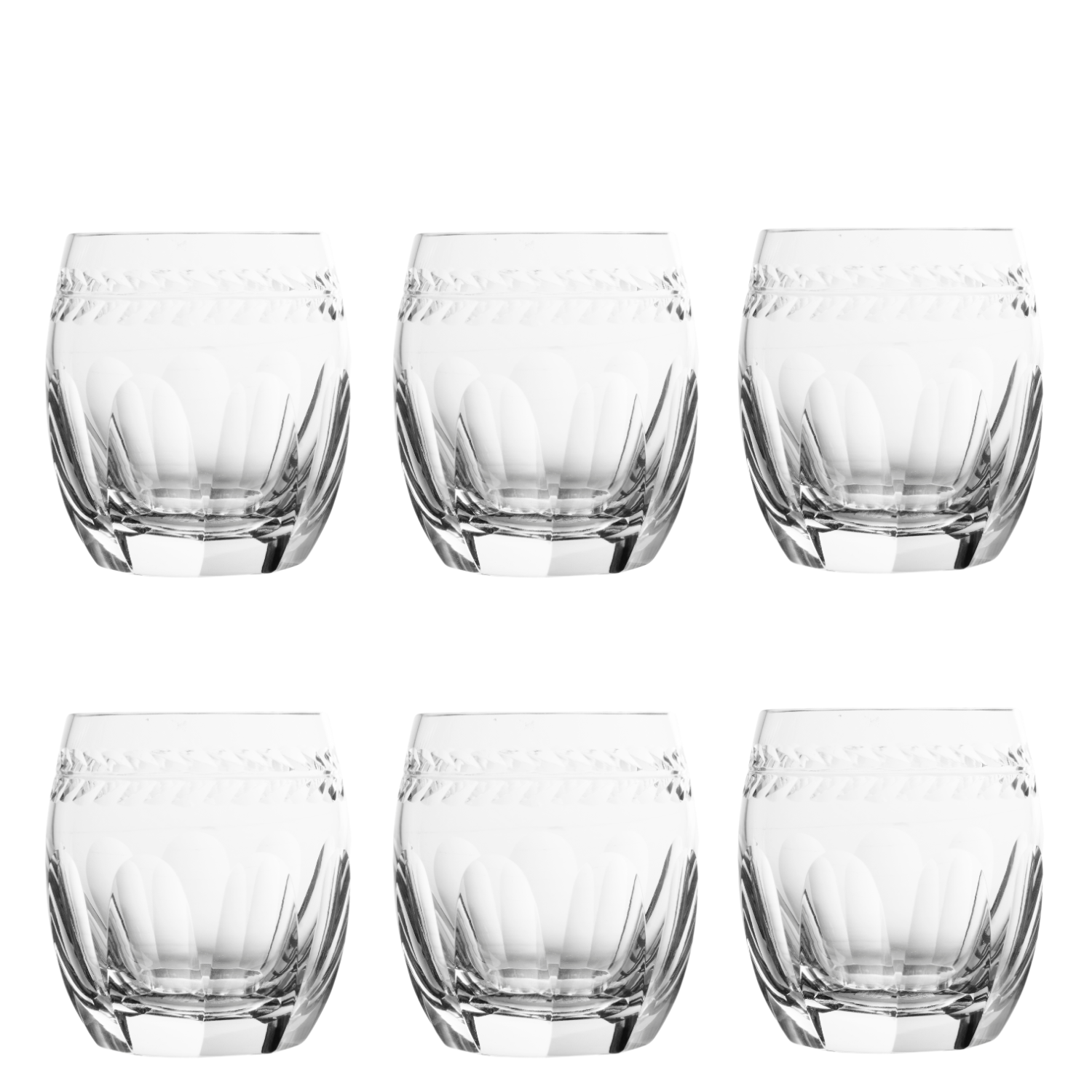 Jogo de 6 Copos de Cristal On The Rocks Mozart Crystal By Frederico Strauss - 455ml - Réquiem 17