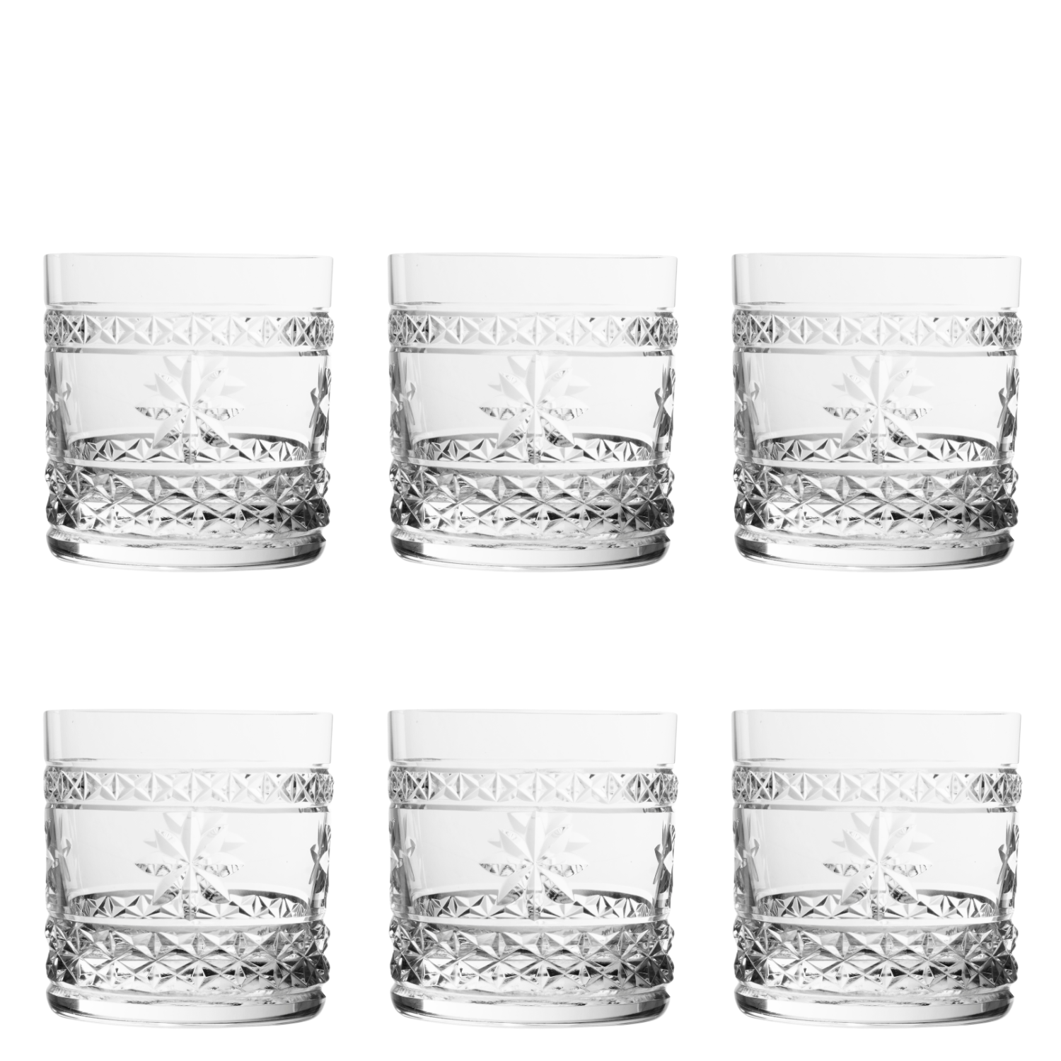 Jogo de 6 Copos de Cristal Double Blend para Whisky Mozart Crystal By Frederico Strauss - 400ml - Country Club 91