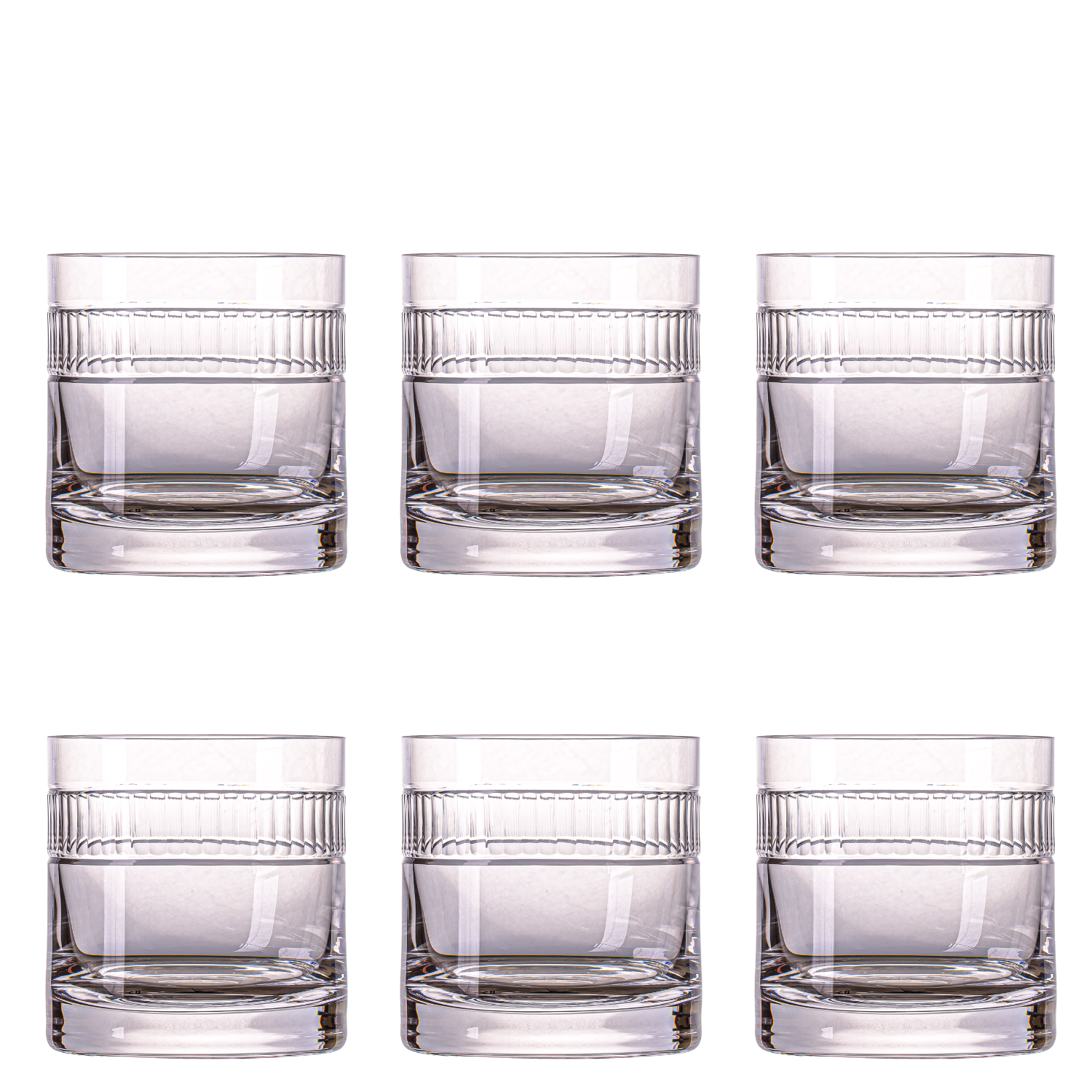 Jogo de 6 Copos de Cristal Double Blend para Whisky Mozart Crystal By Frederico Strauss - 400ml - Country Club 07