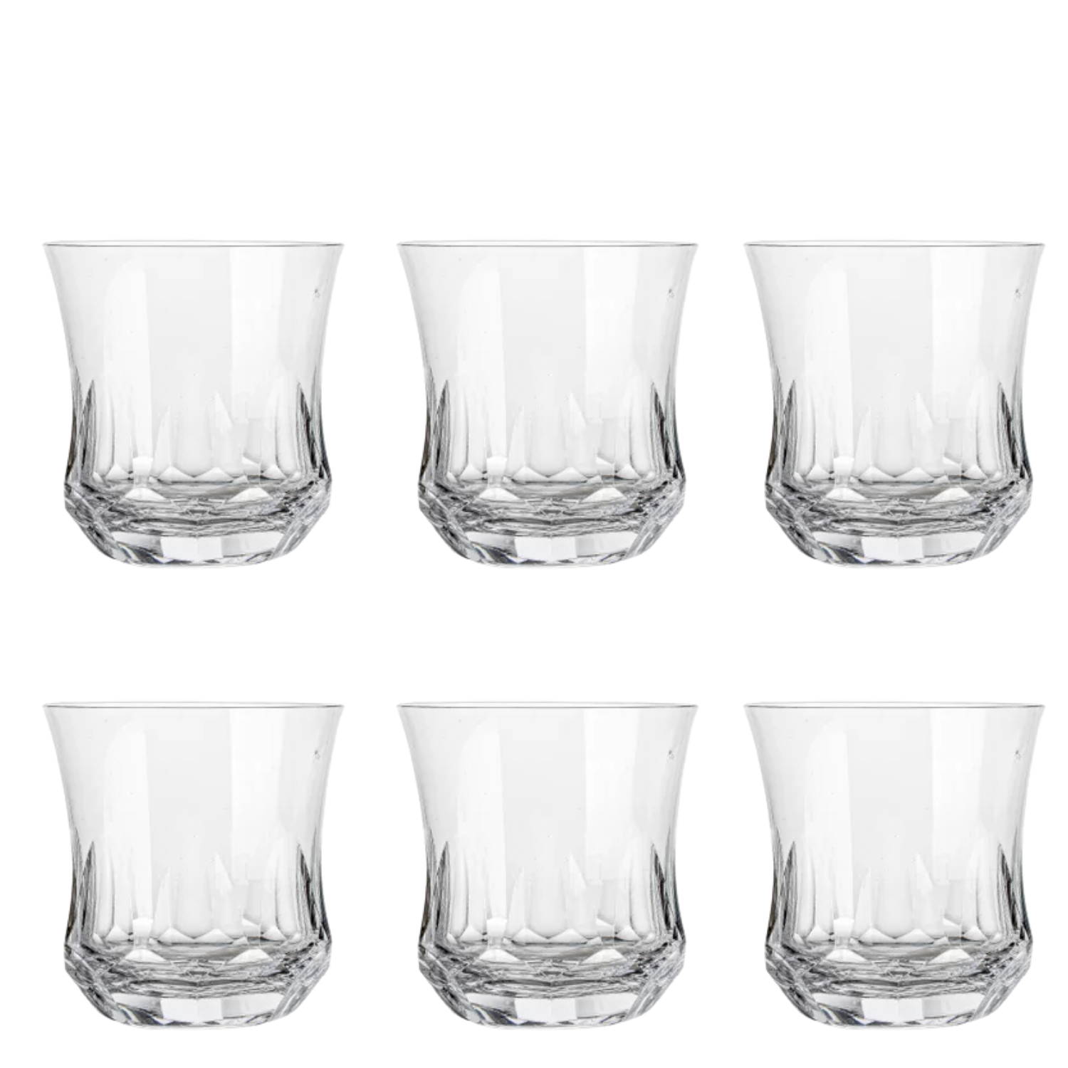 Jogo de 6 Copos de Cristal On The Rocks Mozart Crystal By Frederico Strauss - 325ml - Flauta 55