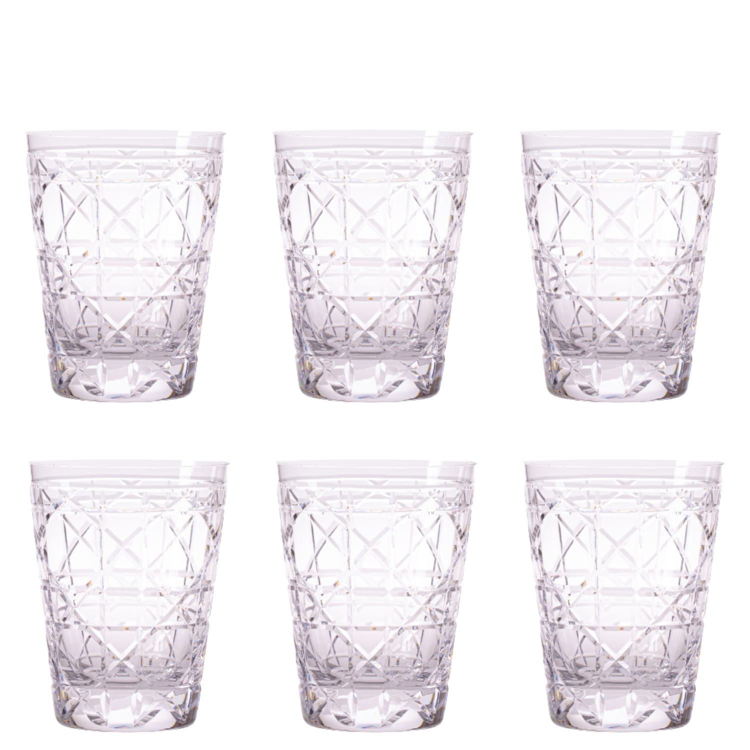 Jogo de 6 Copos de Cristal para Whisky Mozart Crystal By Frederico Strauss - 480ml - Casa de Bragança 95