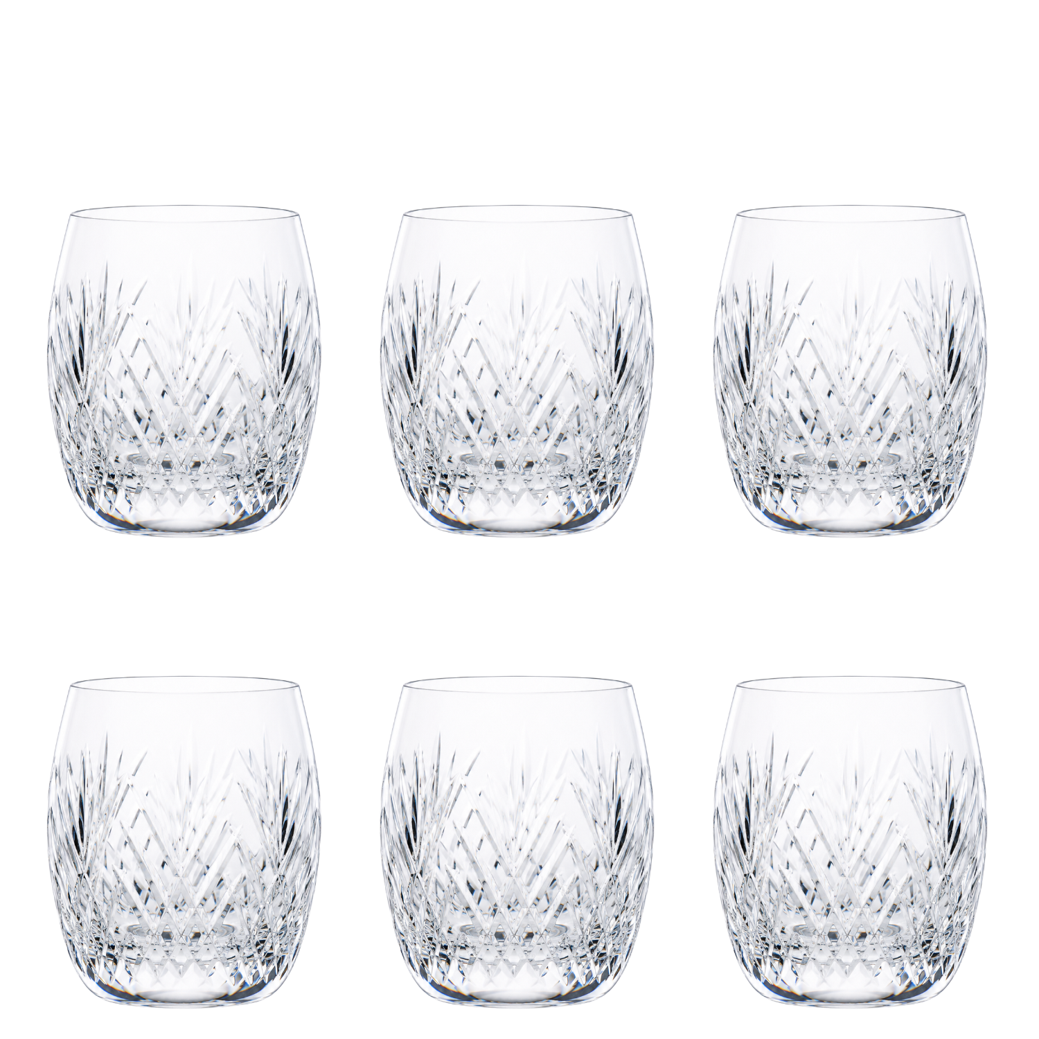 Jogo de 6 Copos de Cristal On The Rocks Mozart Crystal By Frederico Strauss - 460ml - Giovanni 46