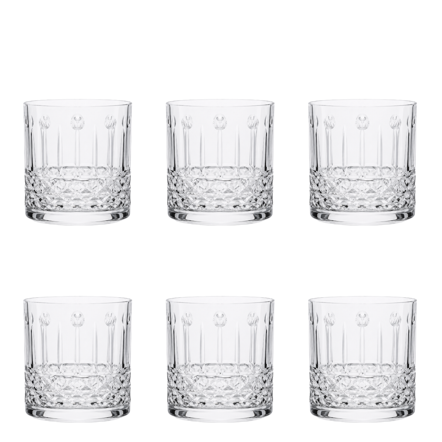 Jogo de 6 Copos de Cristal Double Blend Mozart Crystal By Frederico Strauss - 400ml - Bar