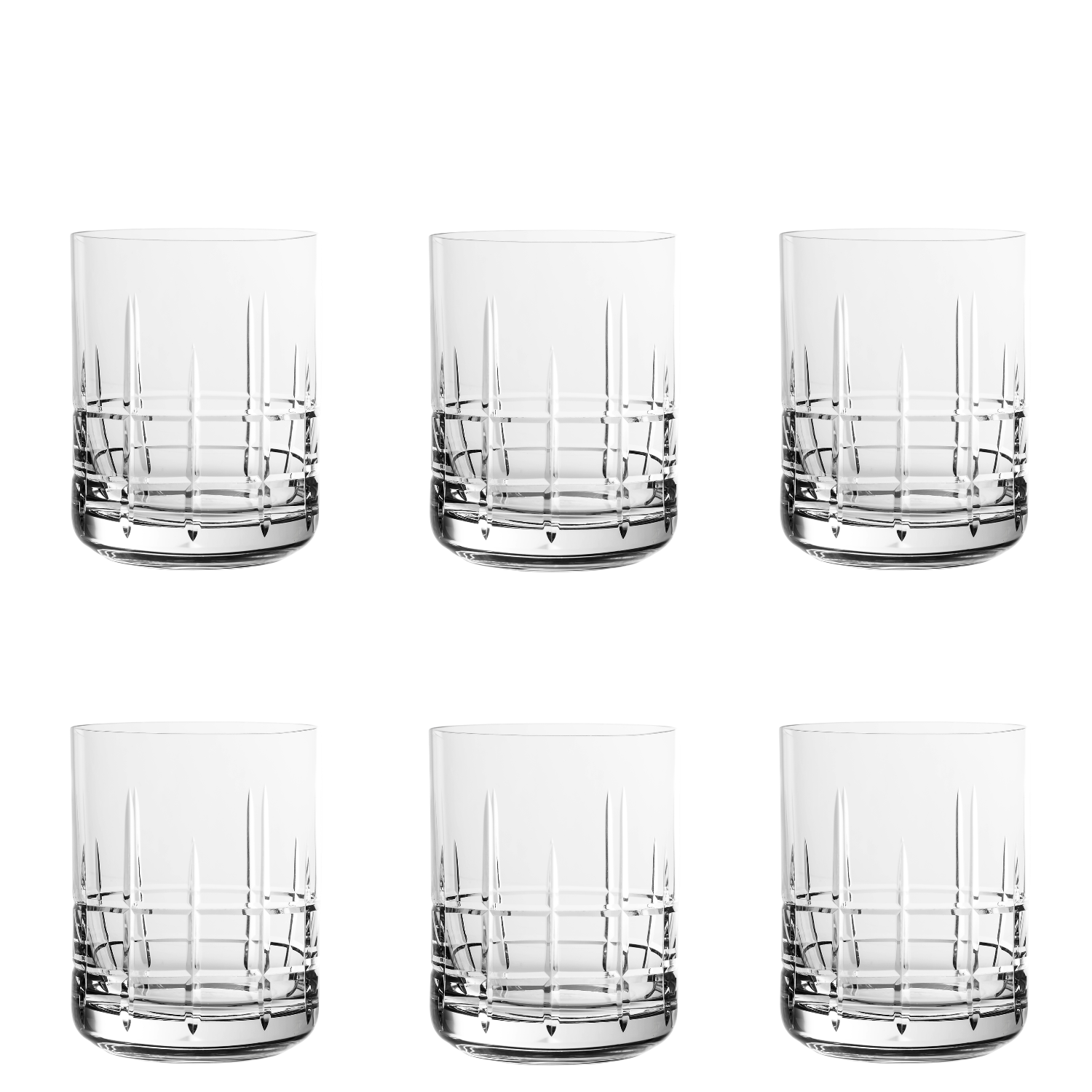 Jogo de 6 Copos de Cristal On The Rocks Mozart Crystal By Frederico Strauss - 315ml - Bar