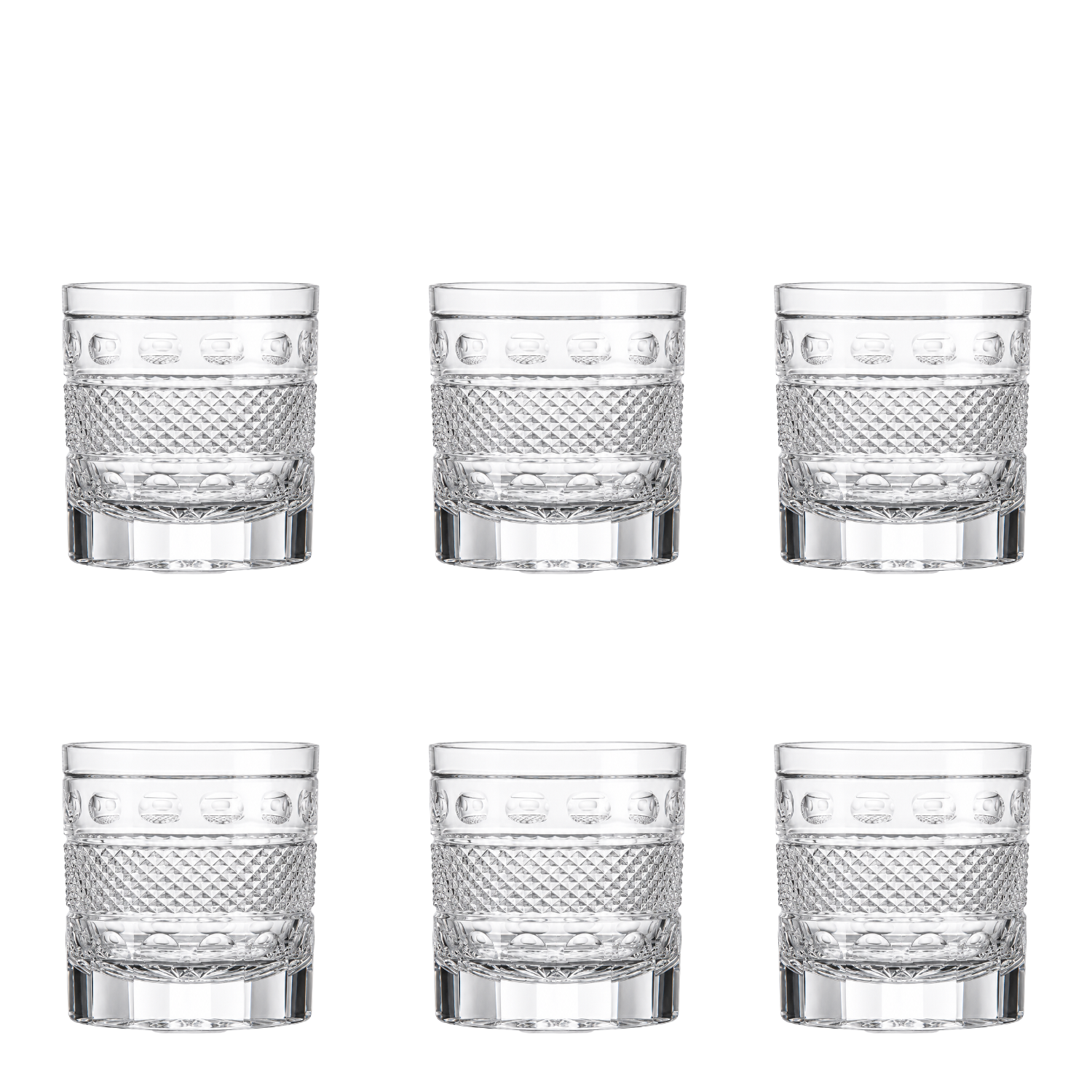 Jogo de 6 Copos de Cristal Double Blend Mozart Crystal By Frederico Strauss - 400ml - Agente Secreto