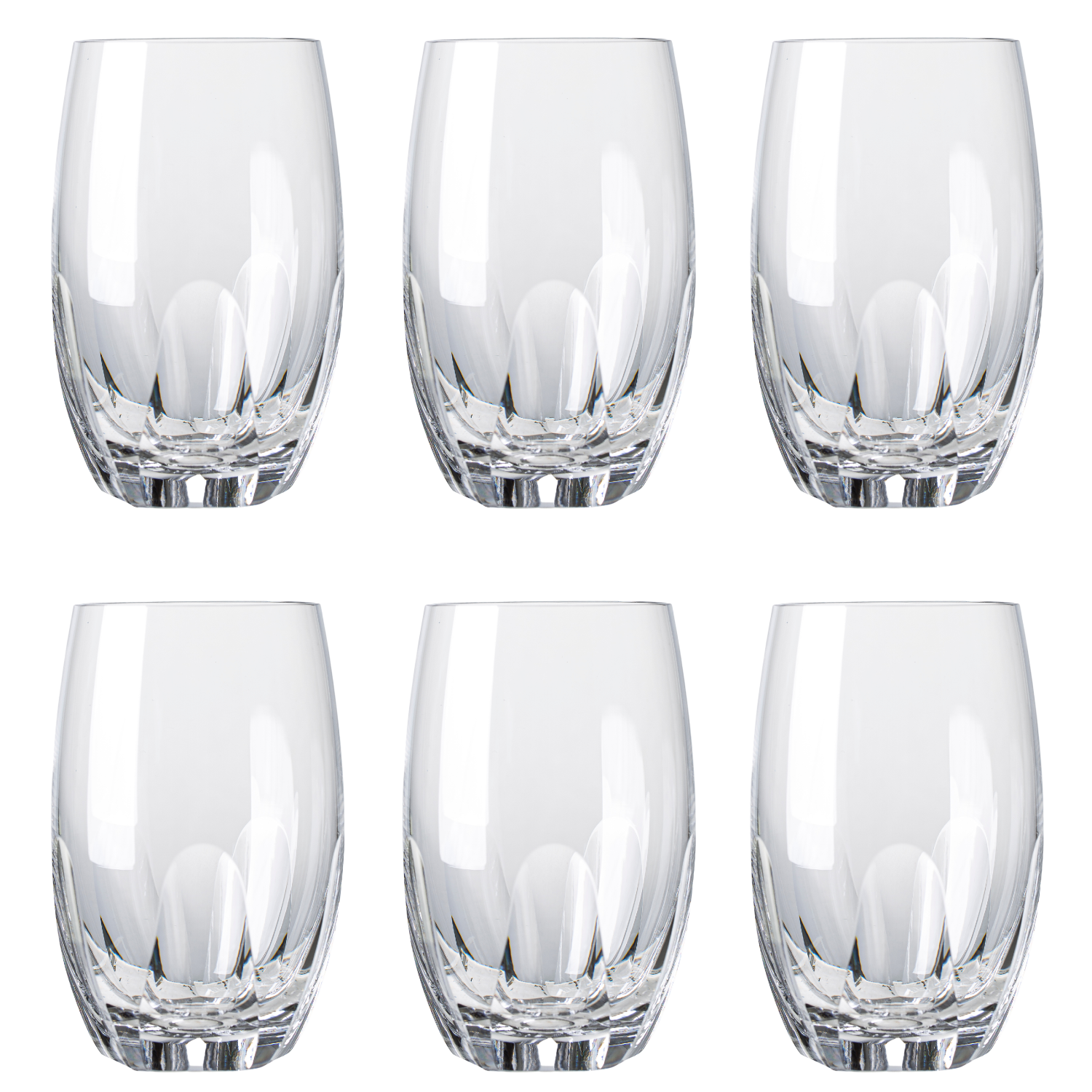 Jogo de 6 Copos de Cristal para Long Drink Mozart Crystal By Frederico Strauss - 530ml - Réquiem 65