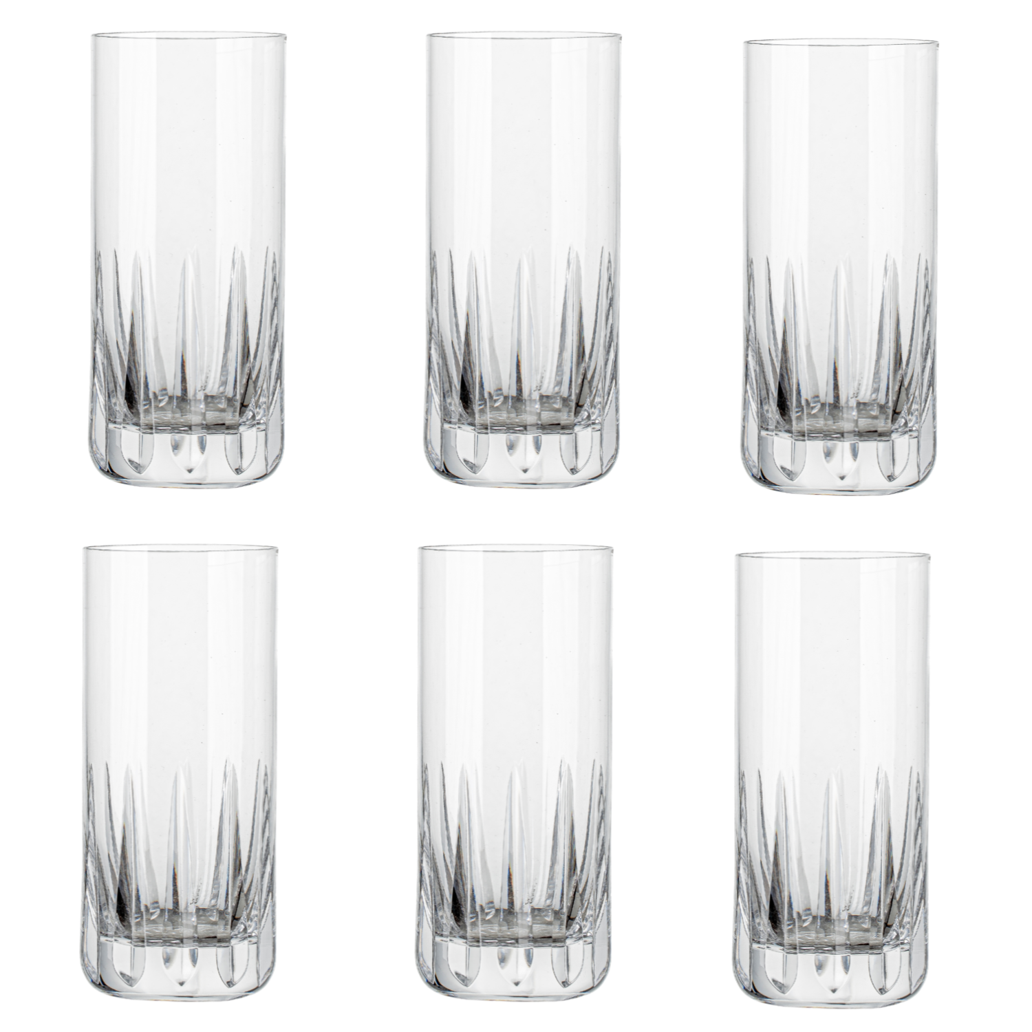 Jogo de 6 Copos de Cristal para Long Drink Mozart Crystal By Frederico Strauss - 395ml - Bar 59